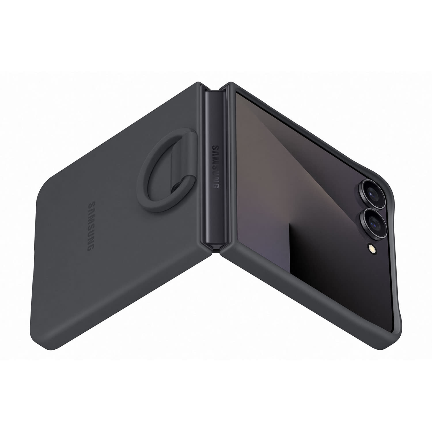 Εικόνα 3 του Samsung Θήκη Back Cover για Samsung Galaxy Z Flip 7 Ring Case Σιλικόνης Μαύρη
