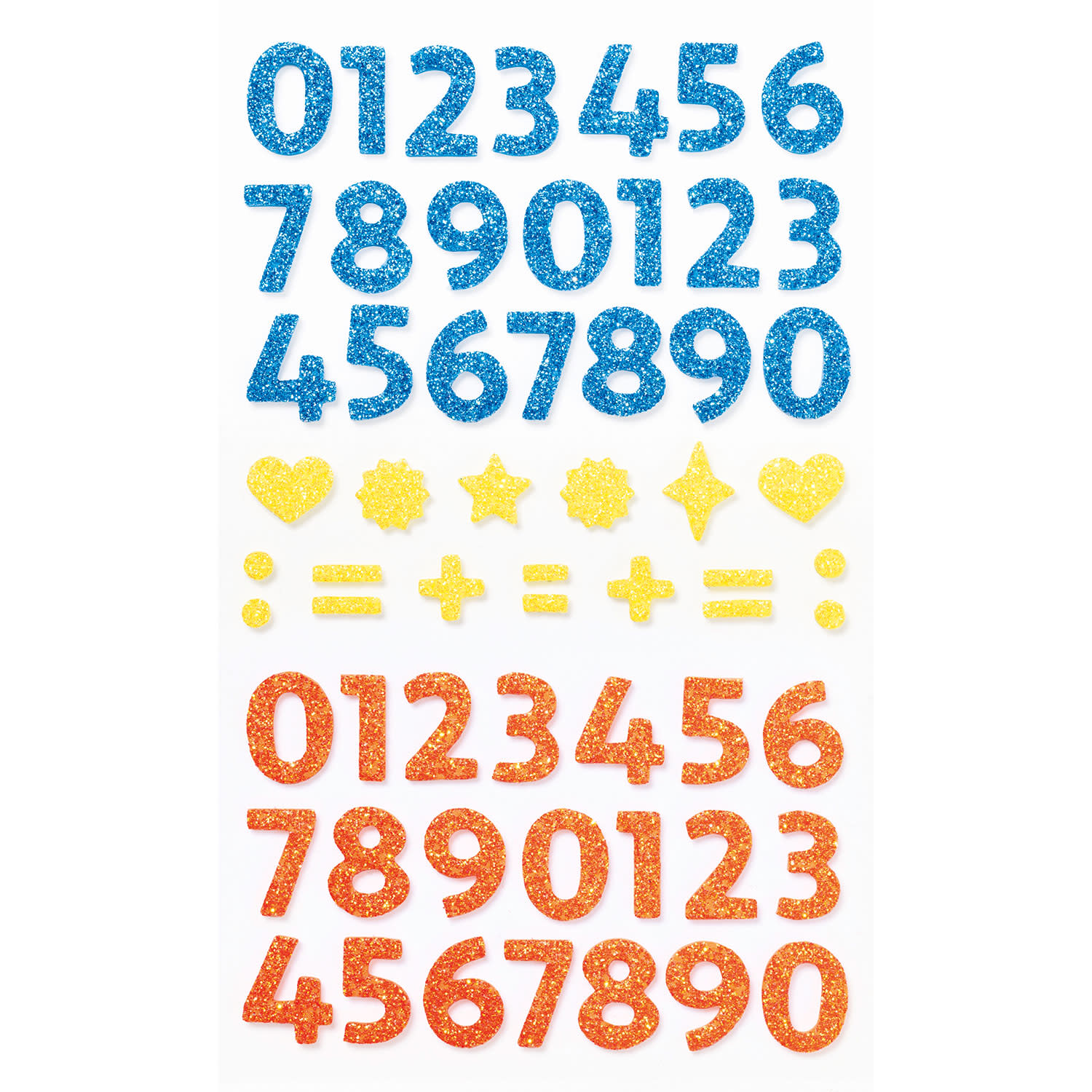 Εικόνα 2 του Folia Αυτοκόλλητα  ΑΦύλλαρώδη Numbers Με Glitter 112τεμ.