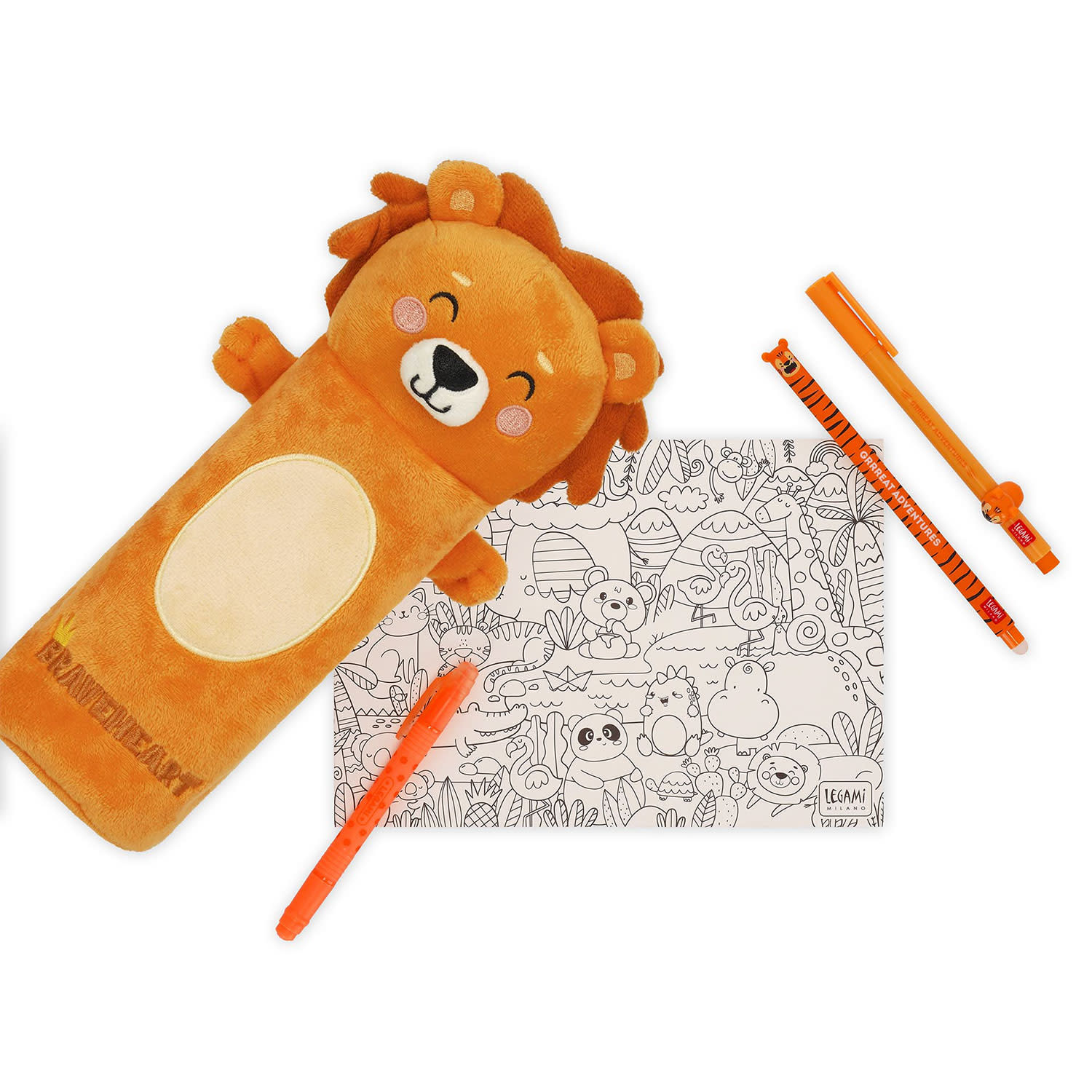 Κάνε κλικ για να δεις την εικόνα 6 του Legami Κασετίνα Βαρελάκι Λούτρινη Lion