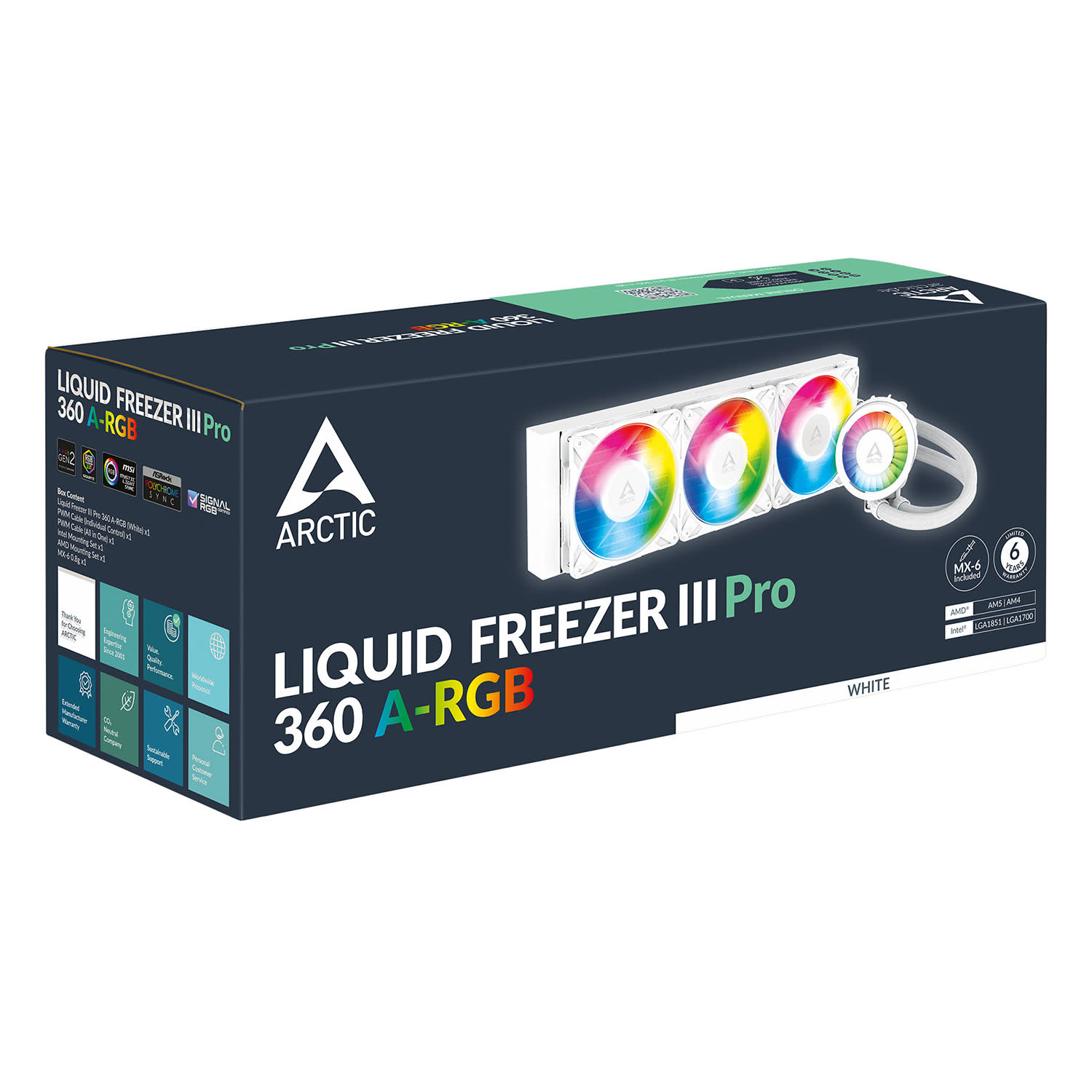 Εικόνα 6 του Arctic Cooling CPU Cooler Arctic Liquid Freezer III Pro 360 A-RGB White
