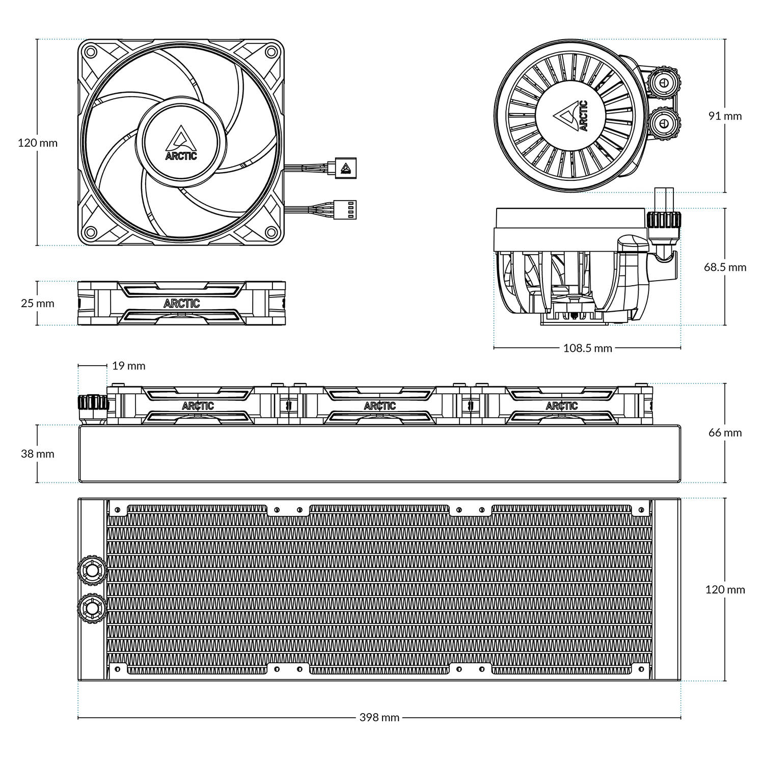 Εικόνα 7 του Arctic Cooling CPU Cooler Arctic Liquid Freezer III Pro 360 A-RGB White