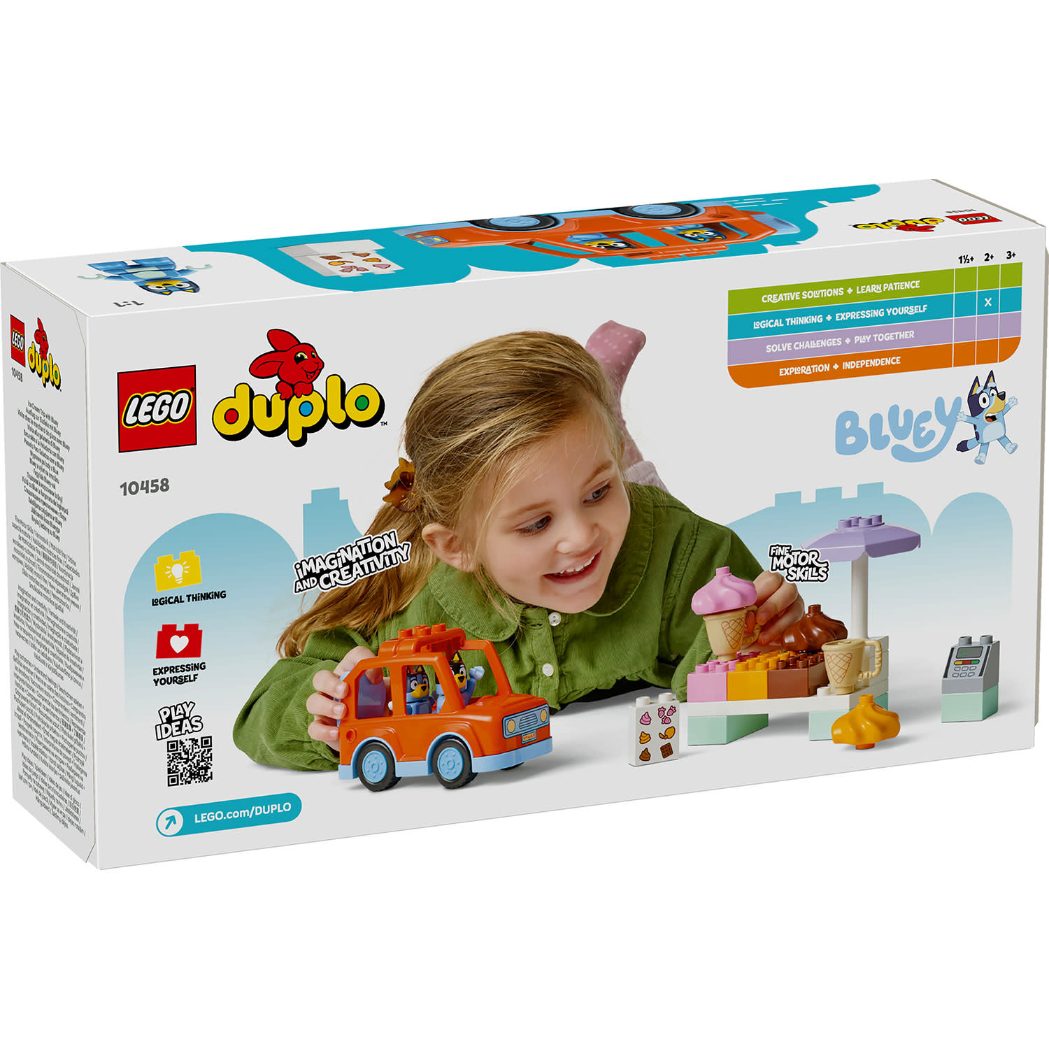 Κάνε κλικ για να δεις την εικόνα 5 του LEGO DUPLO® Bluey Βόλτα για Παγωτό με τη Μπλούι 10458