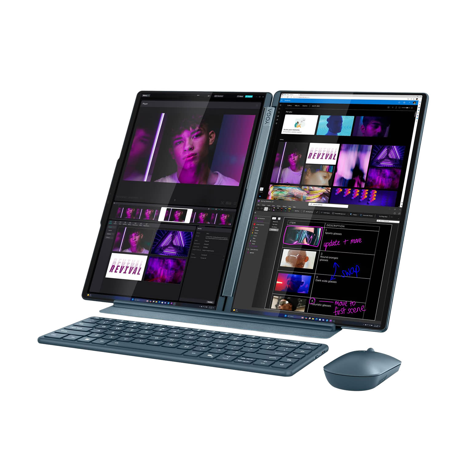 Εικόνα 2 του Lenovo Yoga Book 9 Laptop 14" WQXGA+ OLED (Core Ultra 7 255H/32 GB/1 TB/ARC 140T/Windows 11 Home)