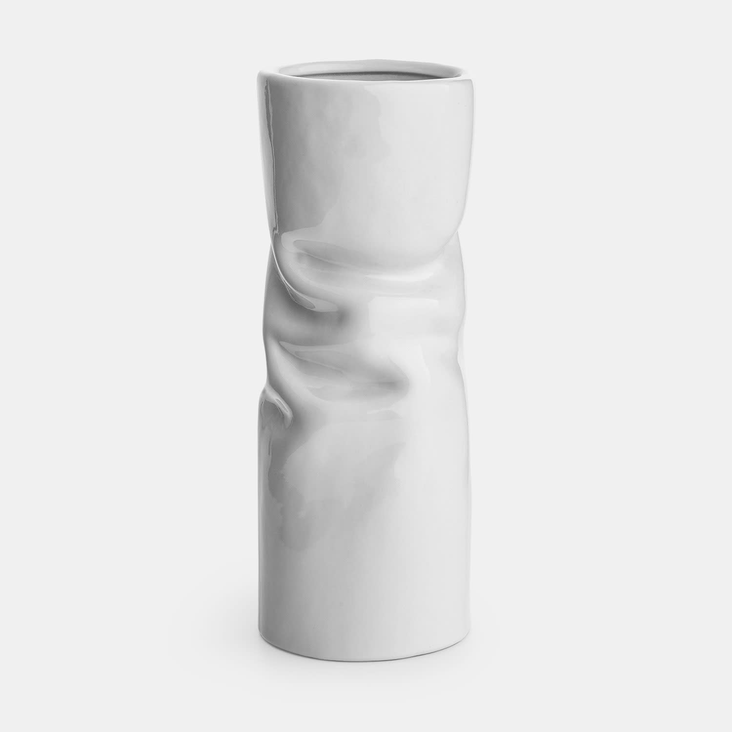 Λευκό Βάζο Με Φαρδύ Στόμιο Wild Poetry Sentio