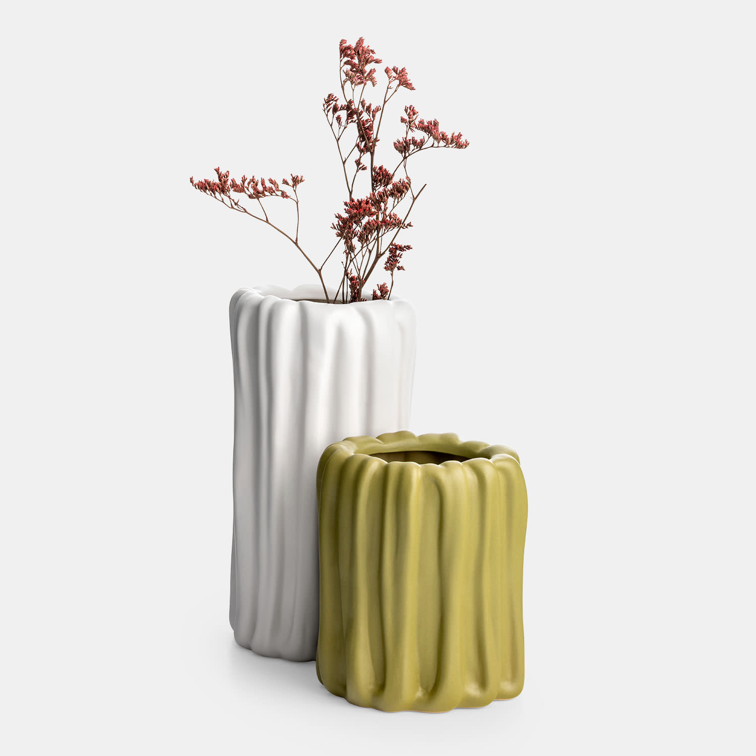 Εικόνα 3 του Πήλινο Πράσινο Βάζο Wild Poetry Sentio