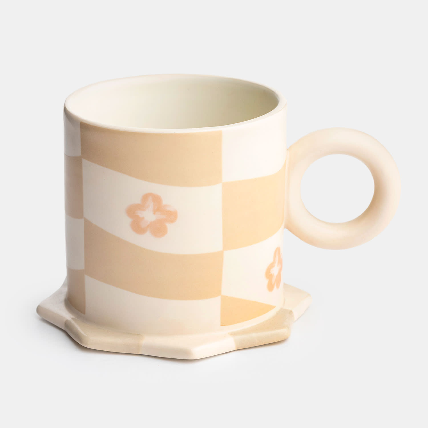 Sentio Κούπα Με Σουβέρ Λευκή Wild Poetry