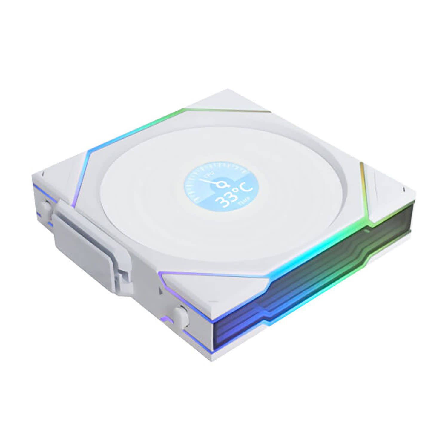 Κάνε κλικ για να δεις την εικόνα 2 του Lian Li UNI FAN TL-LCD Wireless Reverse 120 White