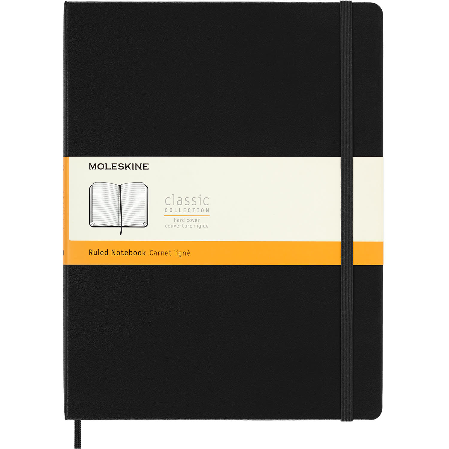 Moleskine Σημειωματάριο Ριγέ XL Μαύρο Με Σκληρό Εξώφυλλο
