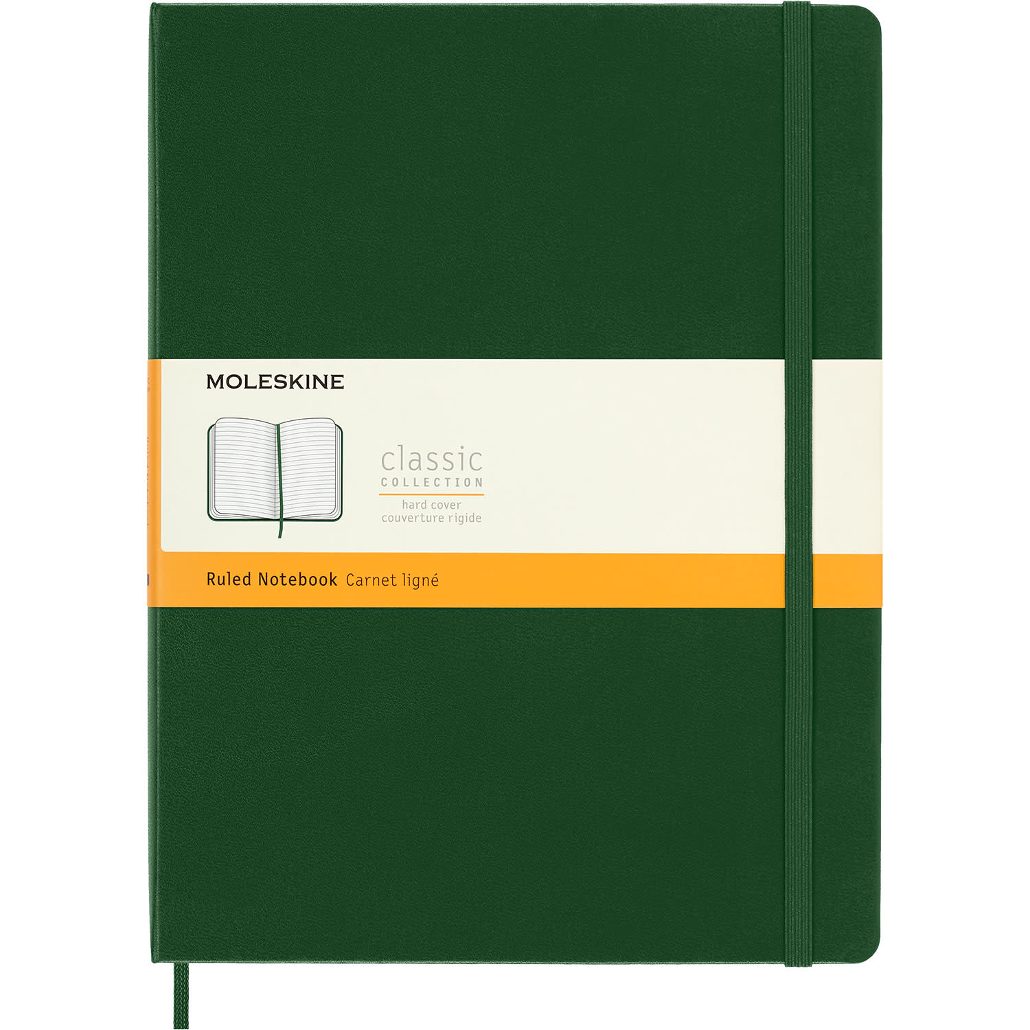 Moleskine Σημειωματάριο Ριγέ XL Μyrtle Green Με Σκληρό Εξώφυλλο