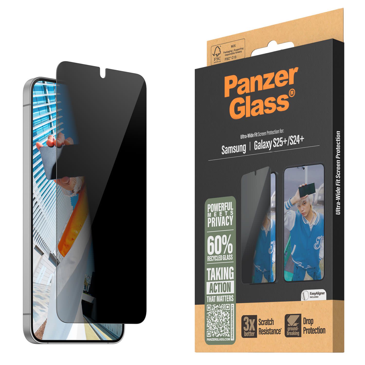 Εικόνα 5 του PanzerGlass Privacy Samsung Galaxy S25+