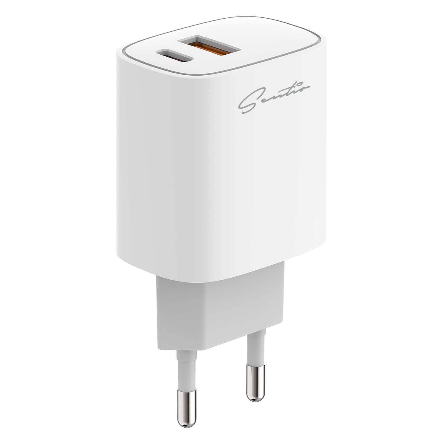 Sentio Φορτιστής PD 2 Θέσεων 20W Λευκό