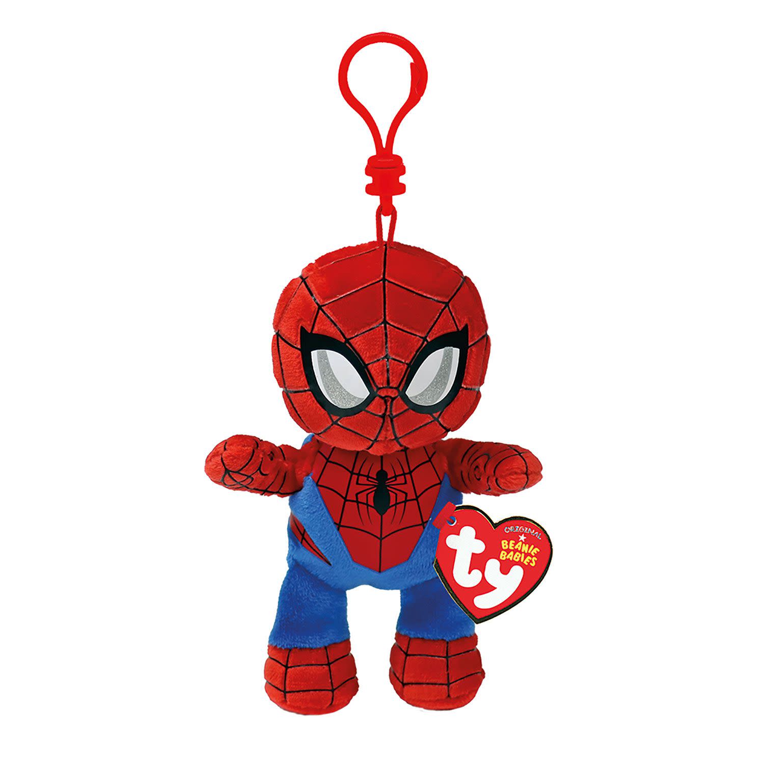 TY Λούτρινο Beanie Babies Κλιπ Marvel Spiderman 8,5εκ
