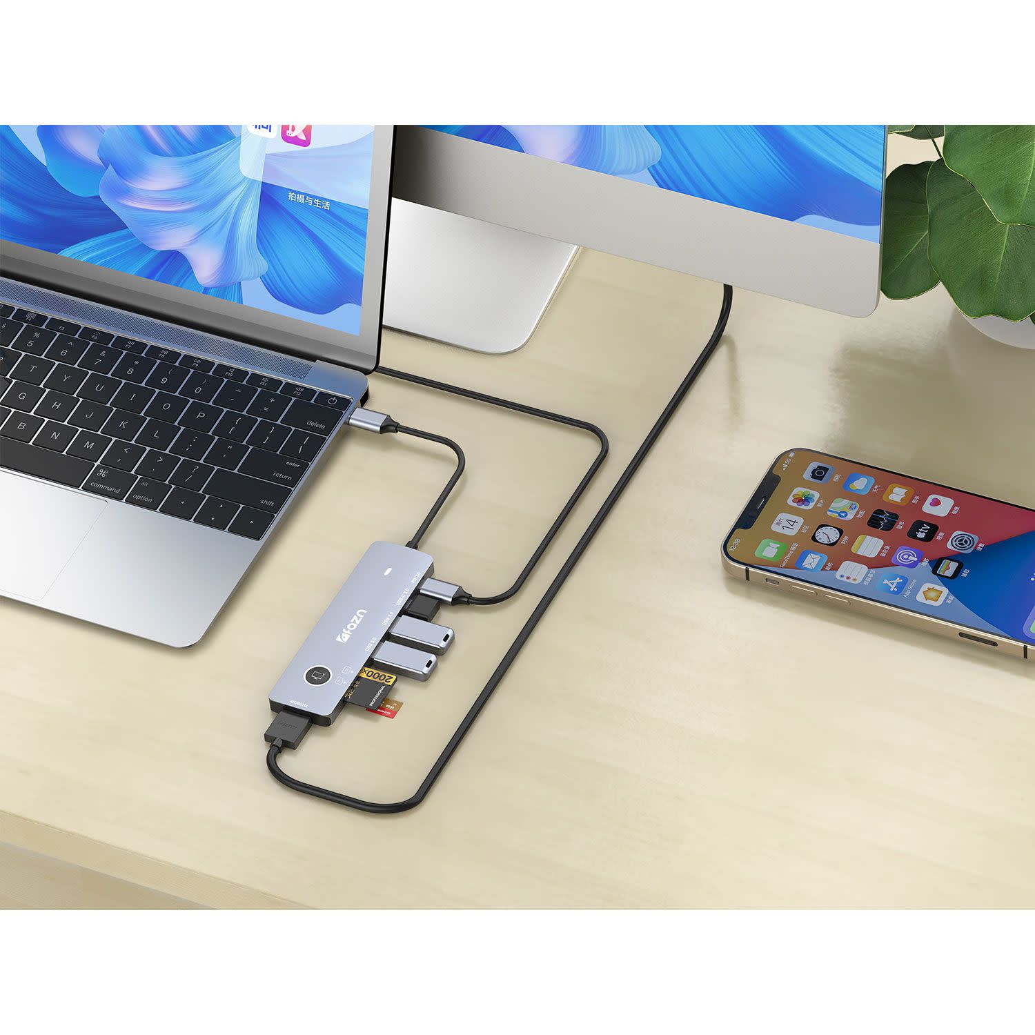 Εικόνα 3 του Fazn Office Pro USB-C 8-in-1 One Click Monitor Adaptor