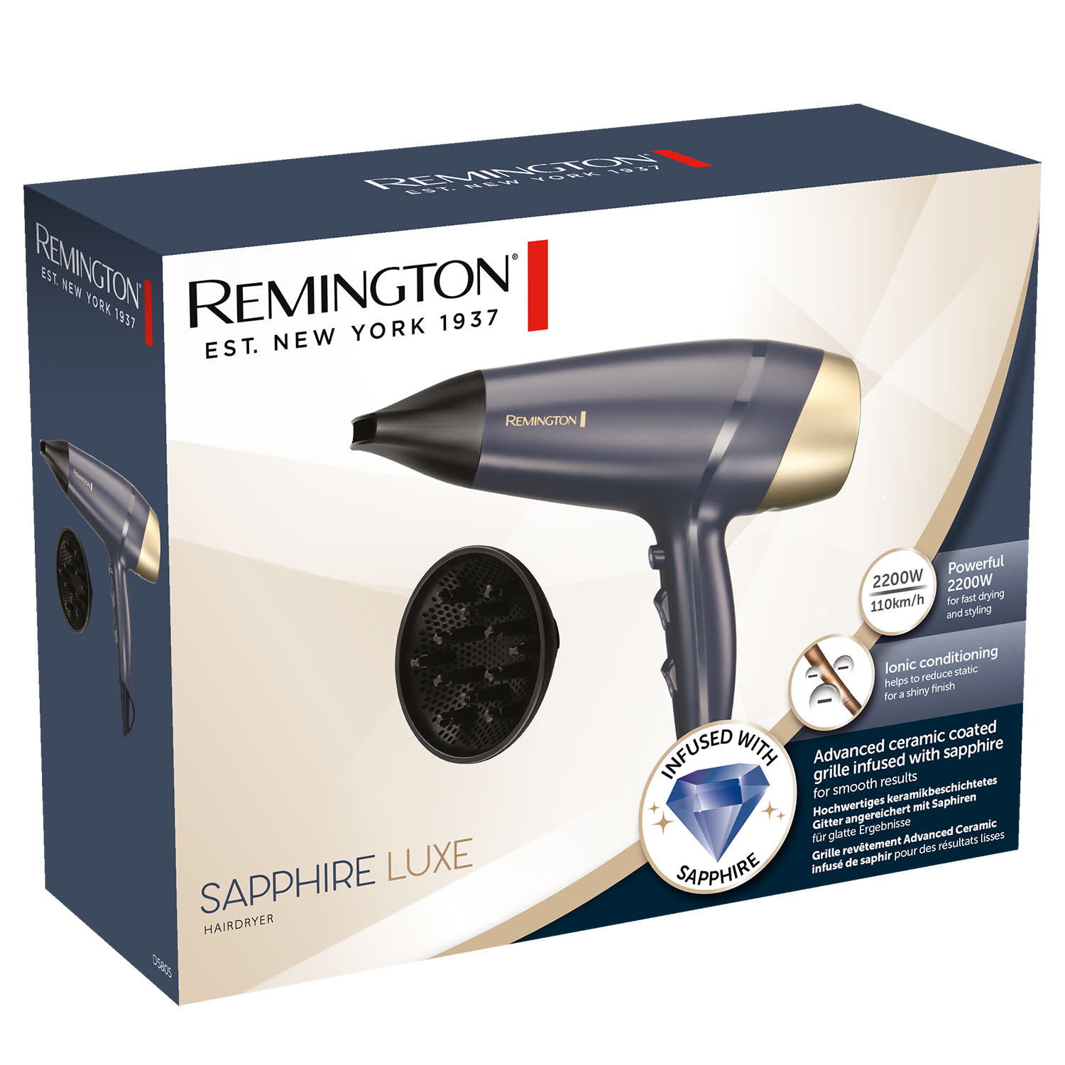 Εικόνα 5 του Remington Sapphire Luxe Σεσουάρ  D5805 2.200,0 W