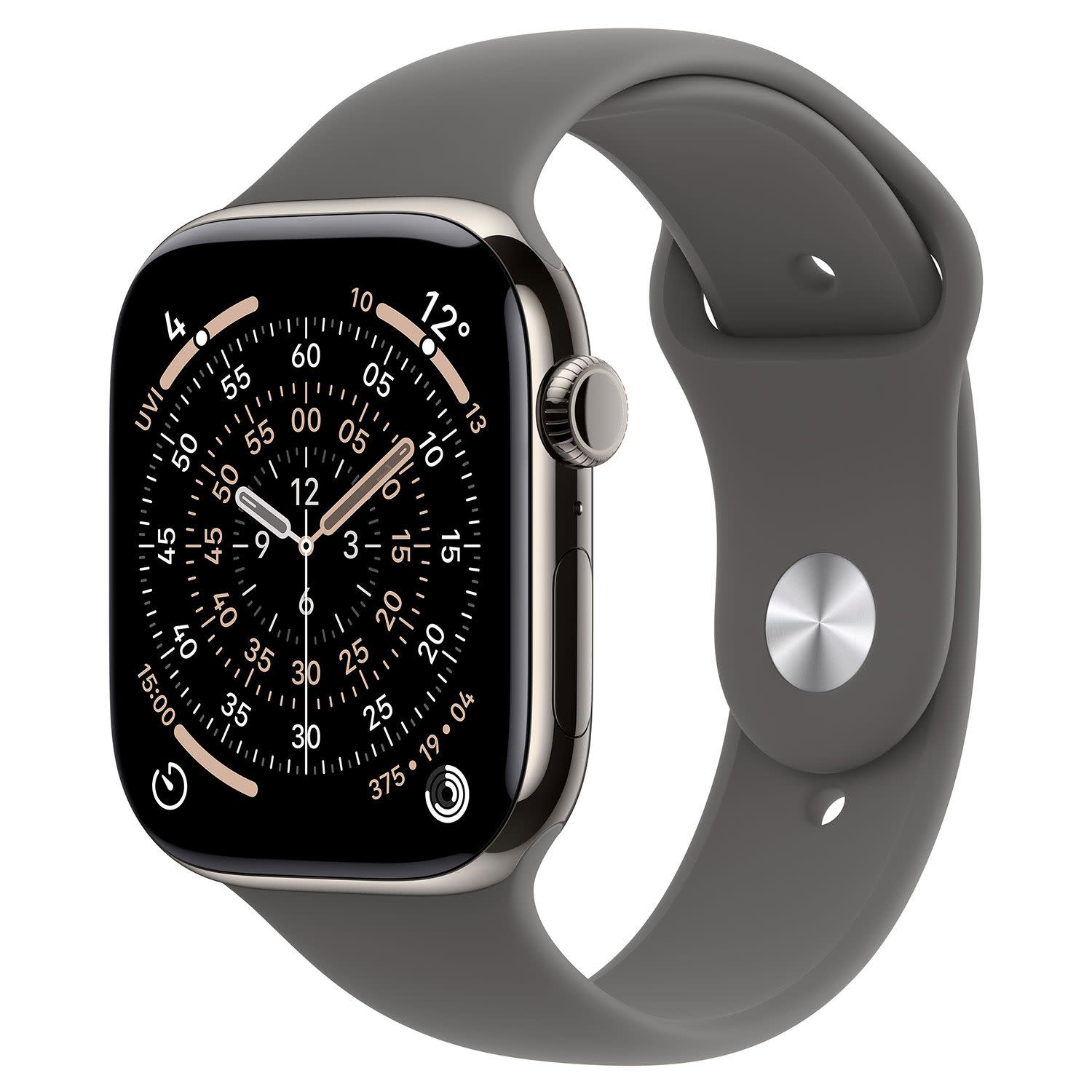 Εικόνα 1 του Apple Watch Series 11 Cell 42mm Natural Titanium with Stone Grey Sport Band M/L