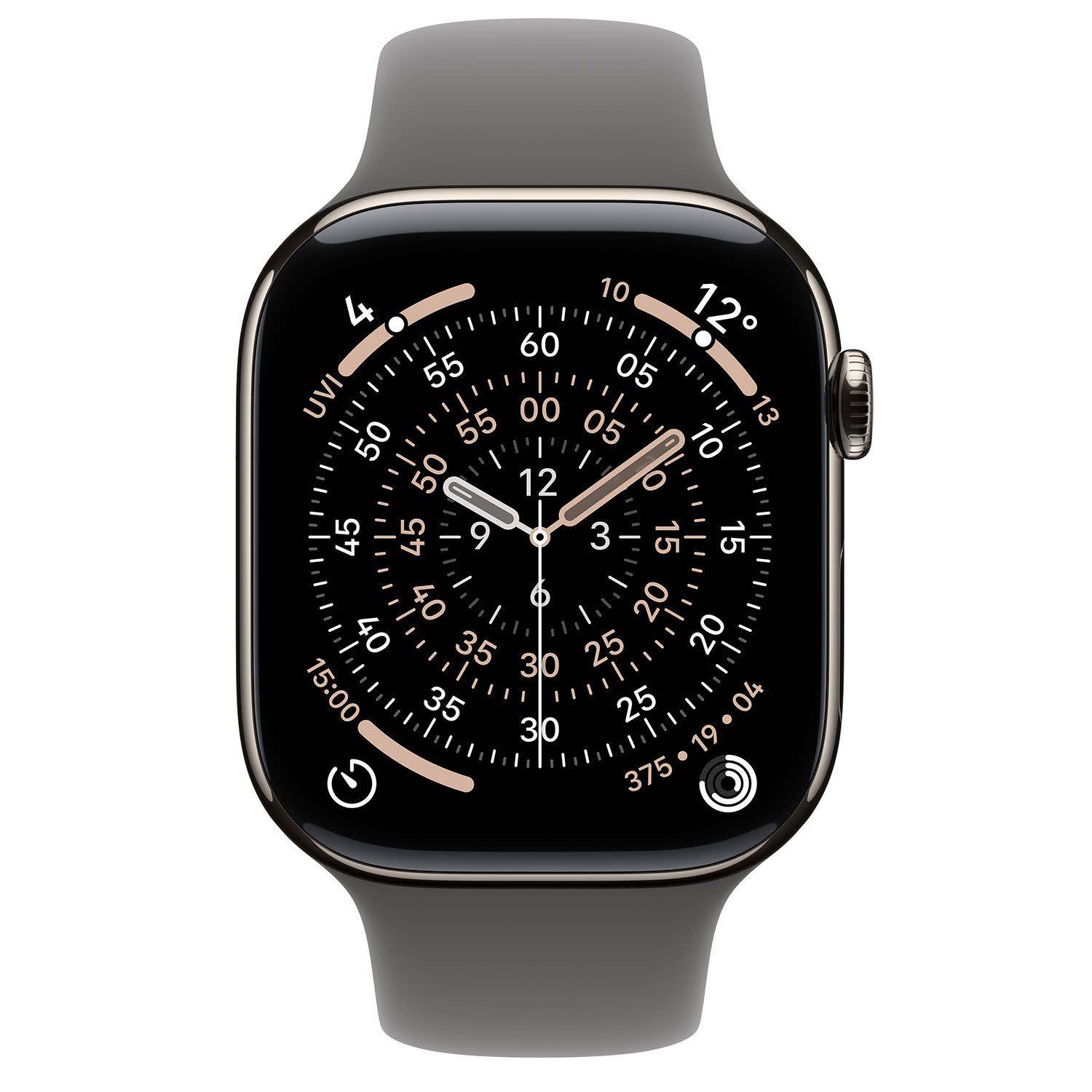 Εικόνα 2 του Apple Watch Series 11 Cell 42mm Natural Titanium with Stone Grey Sport Band M/L