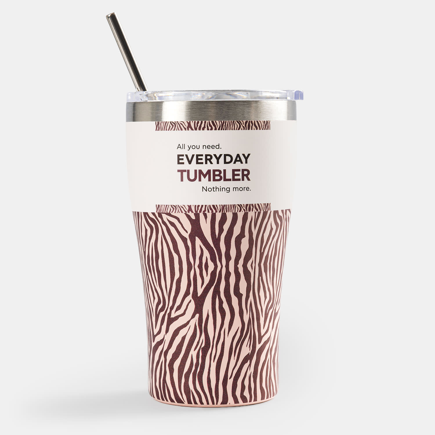 Sentio Κούπα Ταξιδίου με Καλαμάκι 500ml Zebra