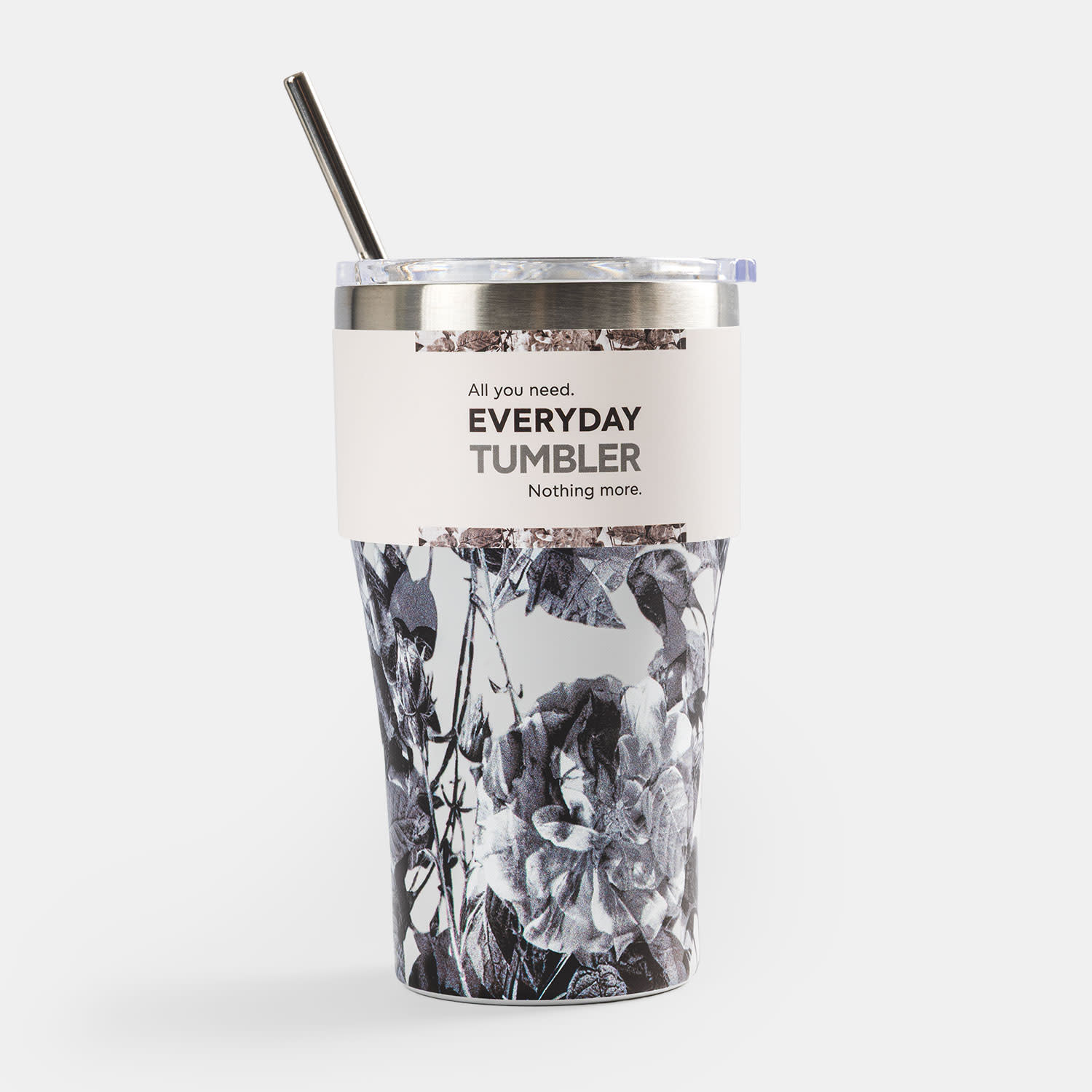 Sentio Κούπα Ταξιδίου με Καλαμάκι 500ml Gothic Roses