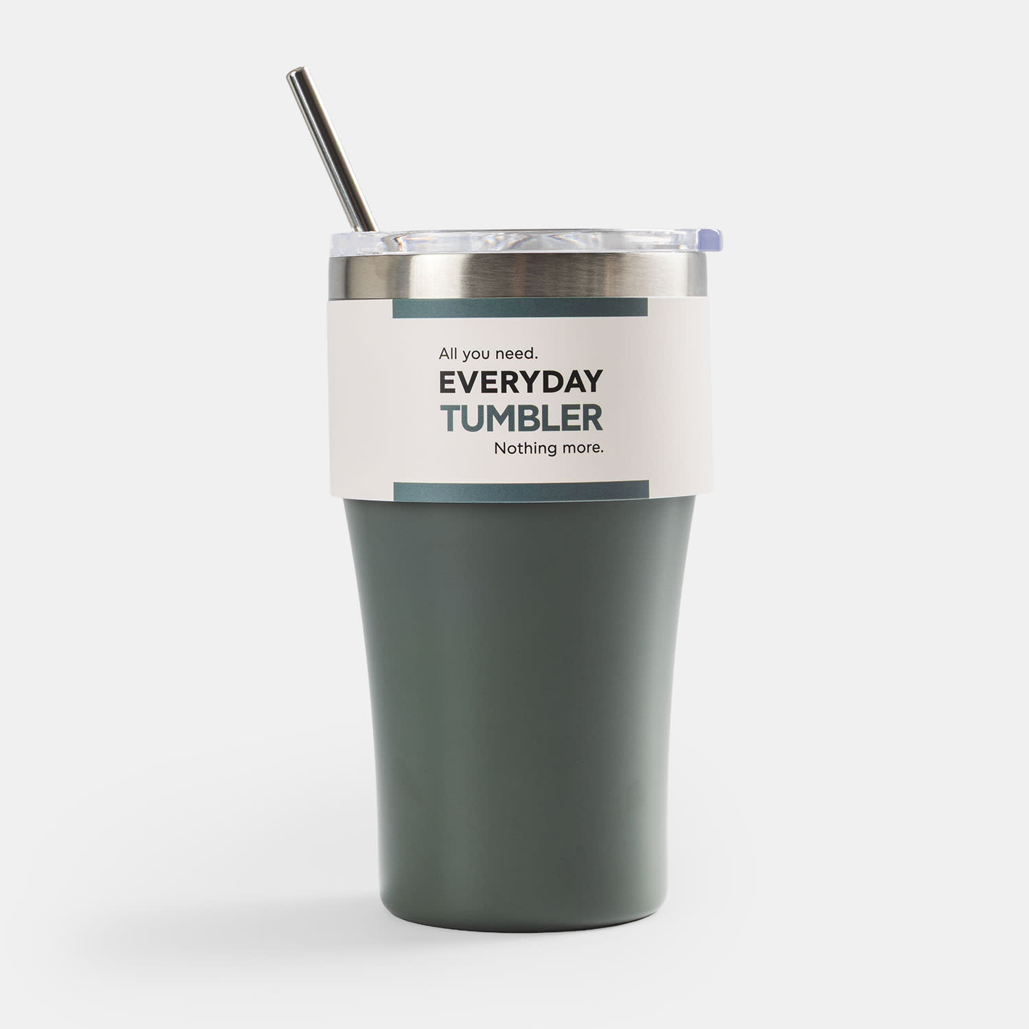 Sentio Κούπα Ταξιδίου με Καλαμάκι 500ml Παστέλ Πράσινο