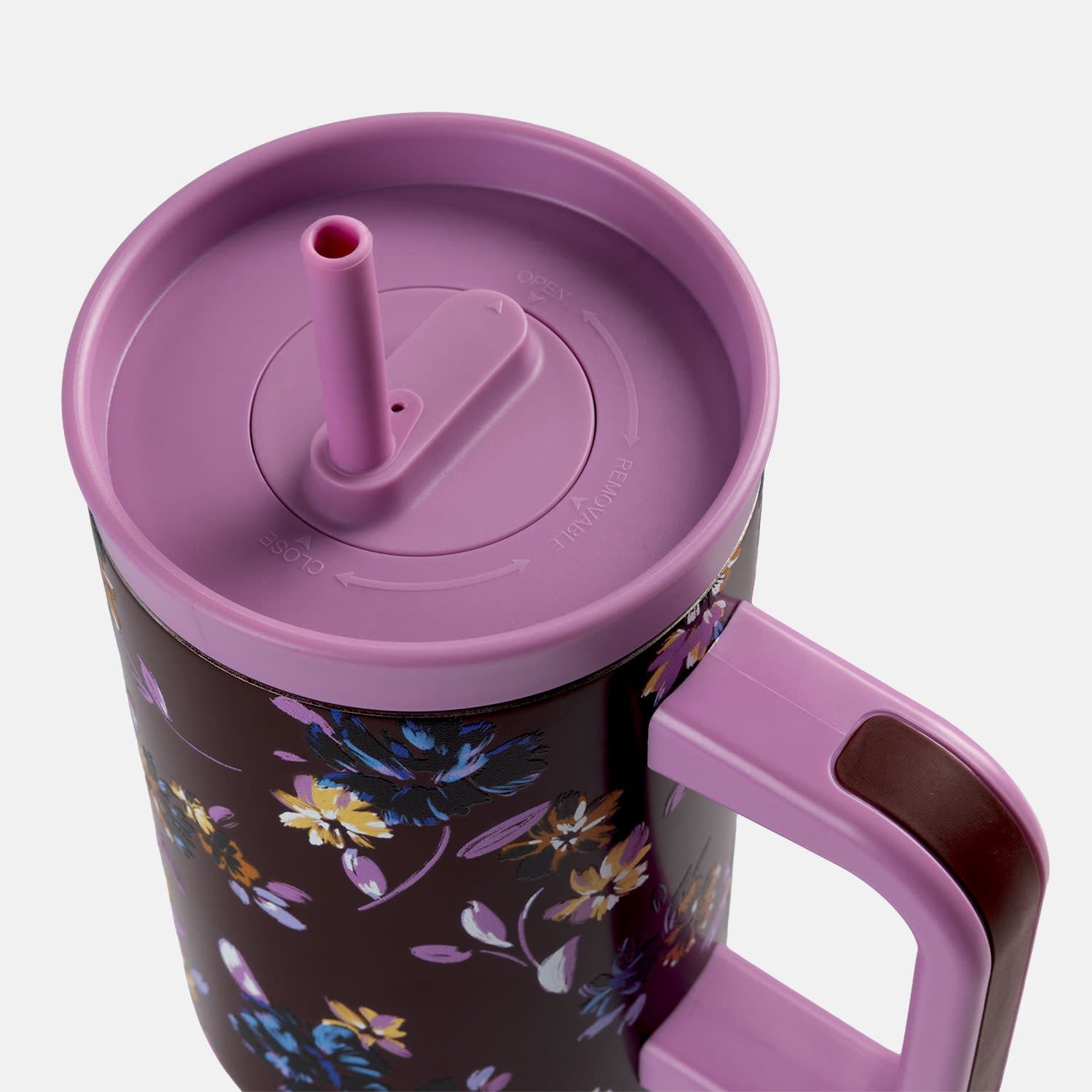 Εικόνα 3 του Sentio Παγούρι με Καλαμάκι 1200ml Floral