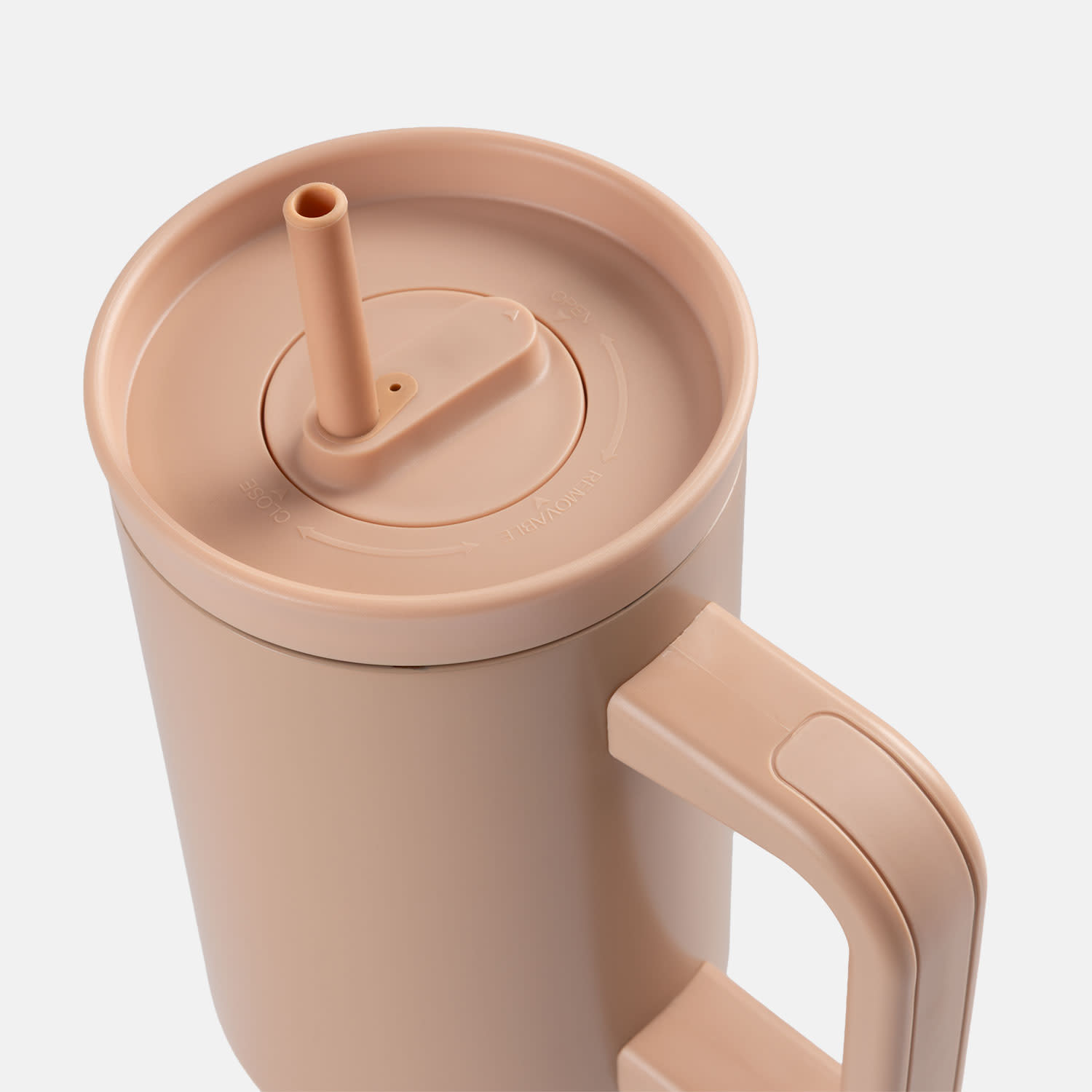 Κάνε κλικ για να δεις την εικόνα 3 του Sentio Παγούρι με Καλαμάκι 1200ml Light Beige