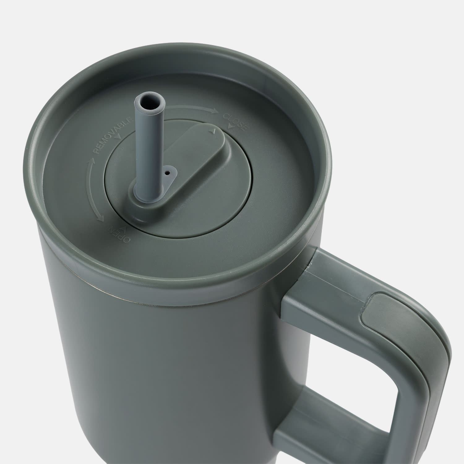 Εικόνα 3 του Sentio Παγούρι με Καλαμάκι 900ml Παστέλ Πράσινο