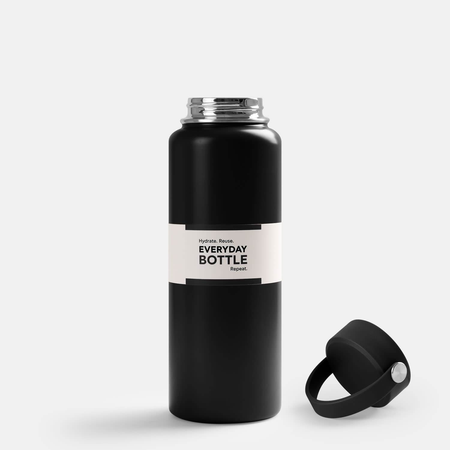 Κάνε κλικ για να δεις την εικόνα 3 του Sentio Παγούρι Θερμός 1000ml Μαύρο