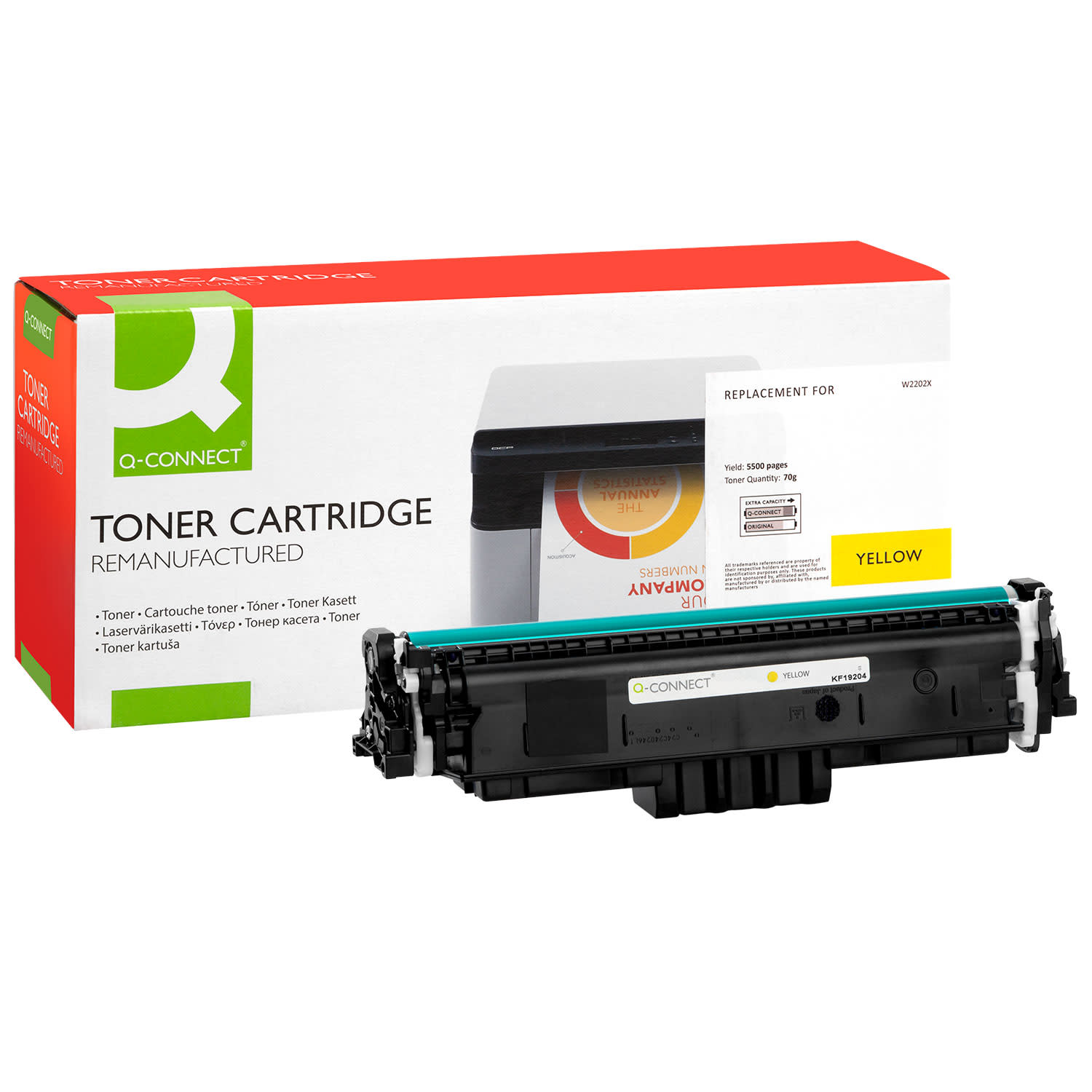Κάνε κλικ για να δεις την εικόνα 1 του Toner Q-Connect 220X Yellow