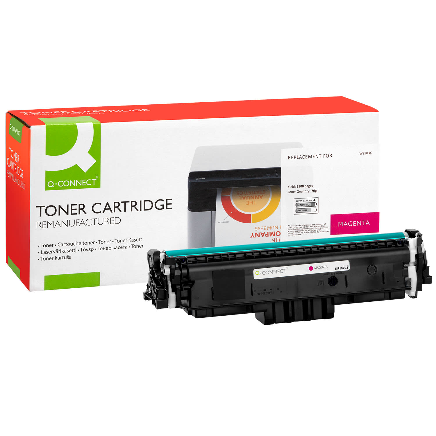 Κάνε κλικ για να δεις την εικόνα 1 του Toner Q-Connect 220X Magenta