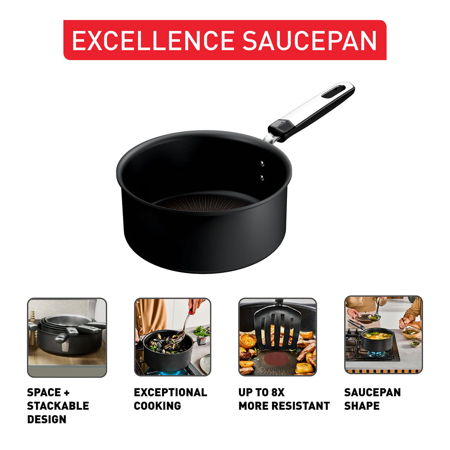 Εικόνα 3 του Tefal Κατσαρόλα Excellence 18,00 cm