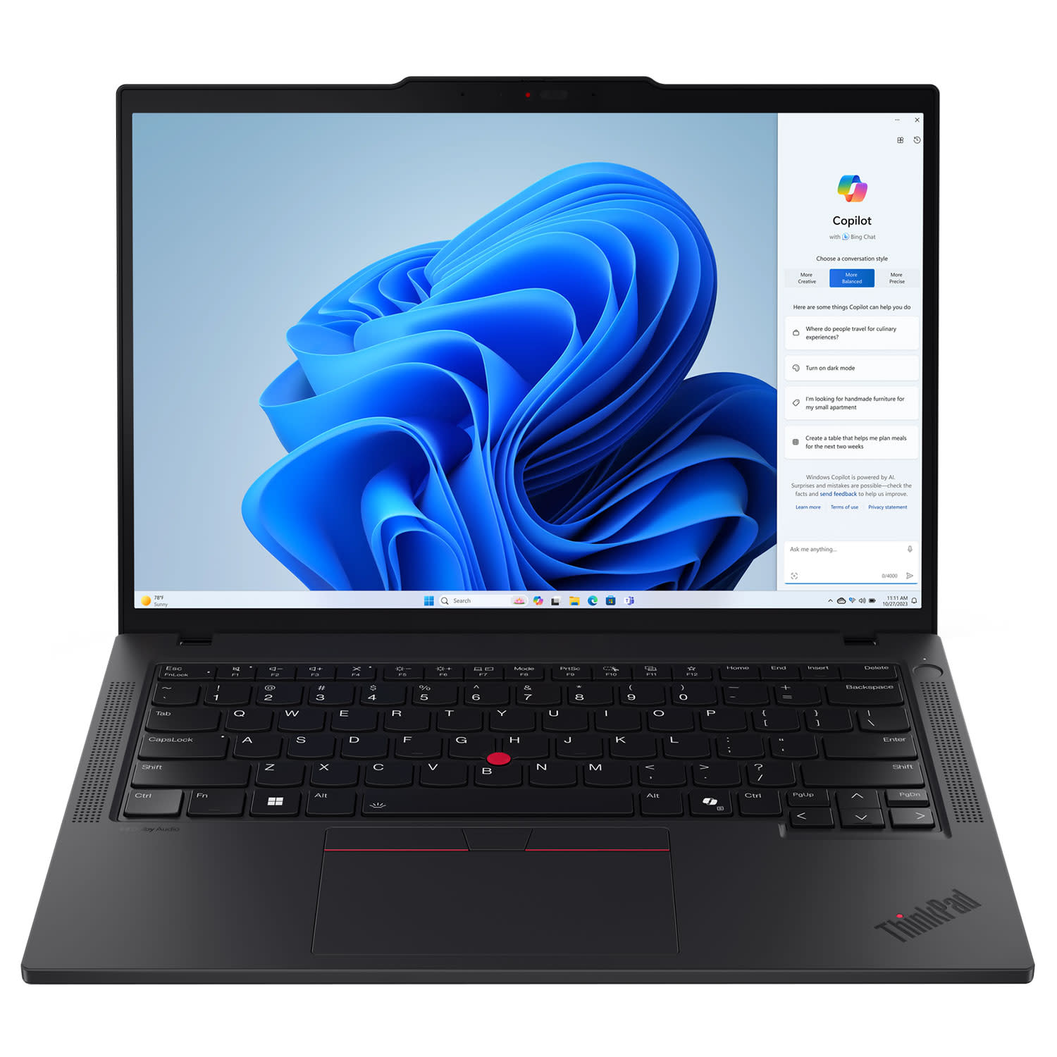 Εικόνα 1 του Lenovo Thinkpad T14 G6 Laptop 14" OLED Αφής (Core Ultra 7 255U/32 GB/1 TB/Intel Graphics/Windows 11 Pro)