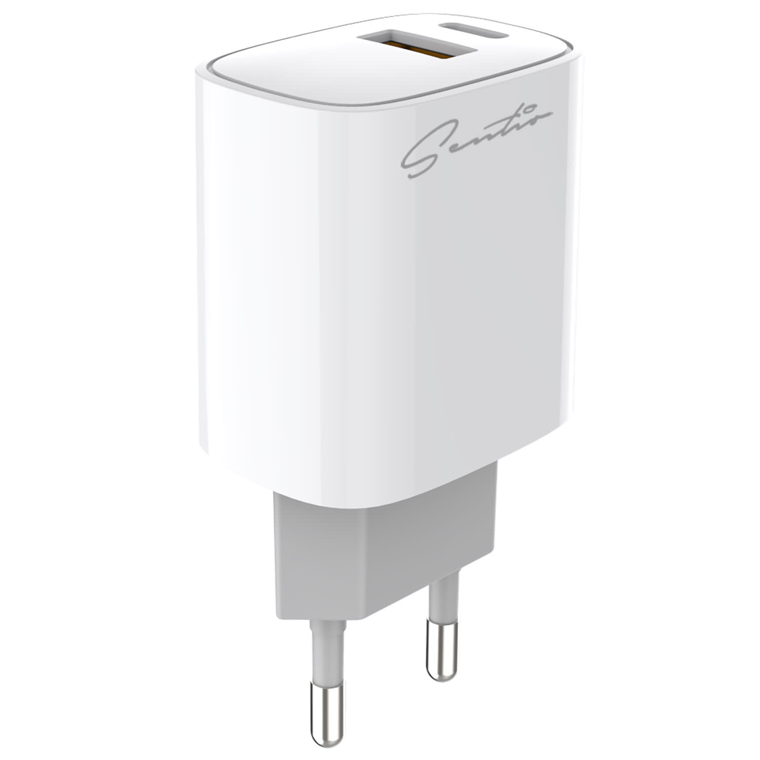 Sentio Φορτιστής GaN 2 Θέσεων 30W Λευκό