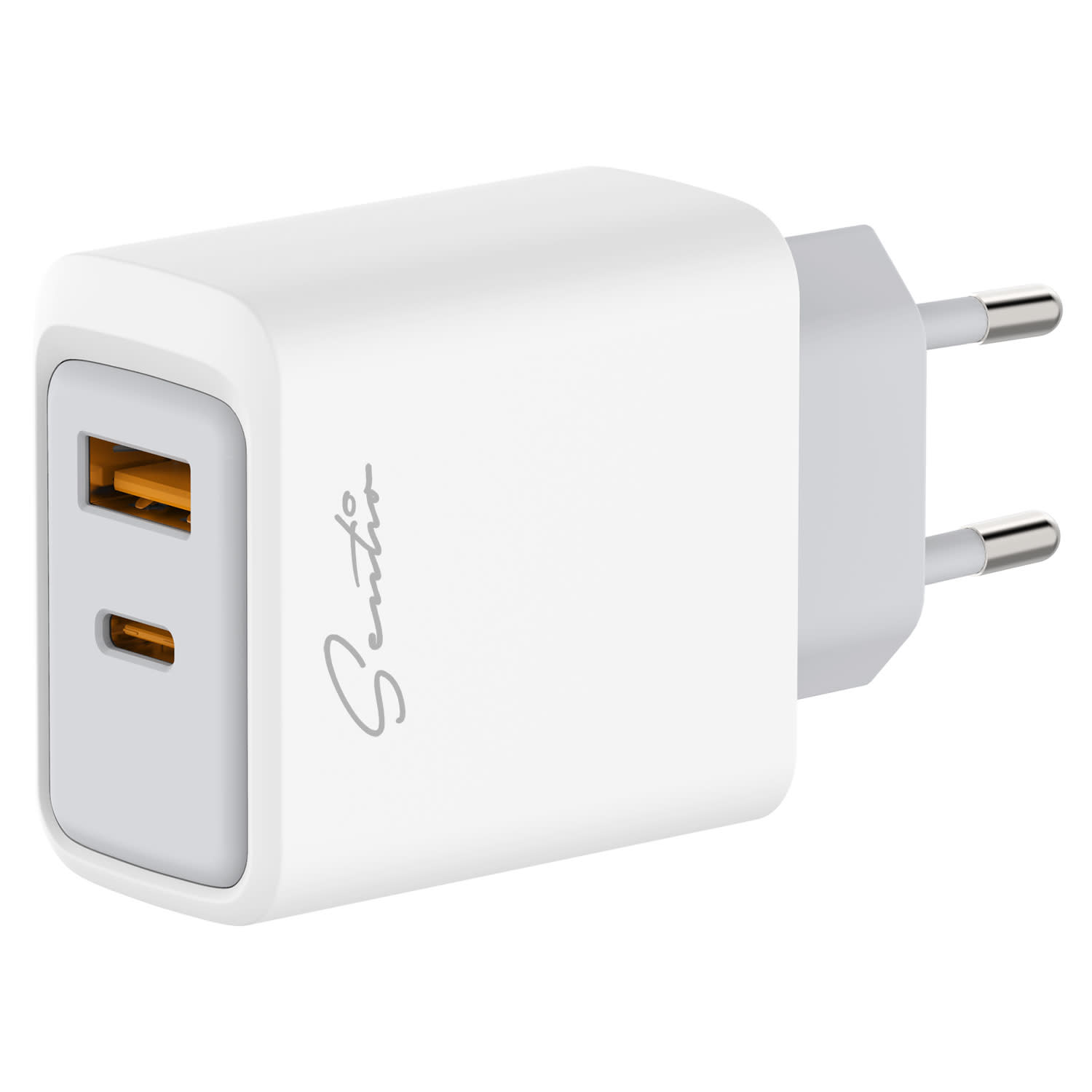 Sentio Φορτιστής GaN 2 Θέσεων 45W Λευκό