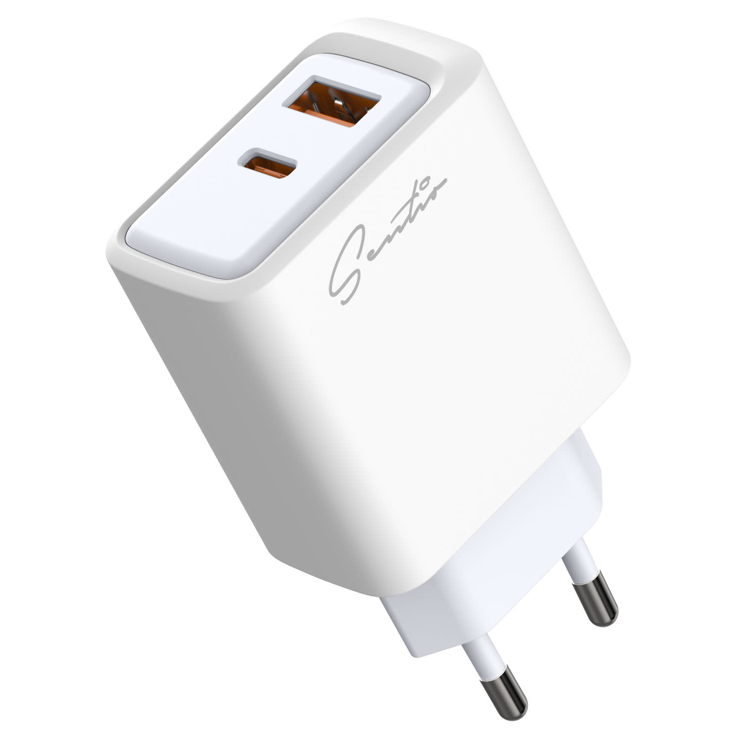 Κάνε κλικ για να δεις την εικόνα 3 του Sentio Φορτιστής GaN 2 Θέσεων 45W Λευκό