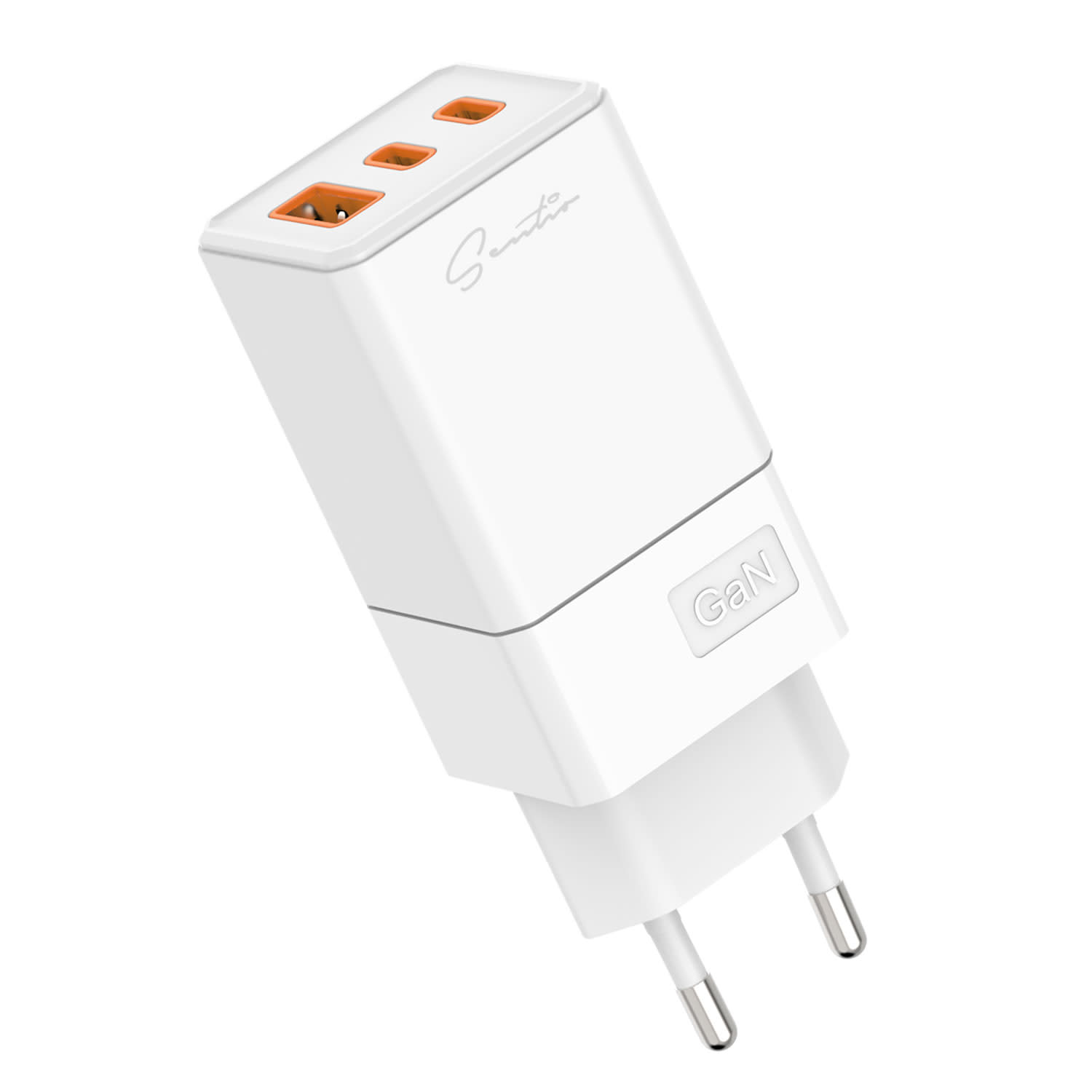 Sentio Φορτιστής GaN 3 Θέσεων 65W Λευκό