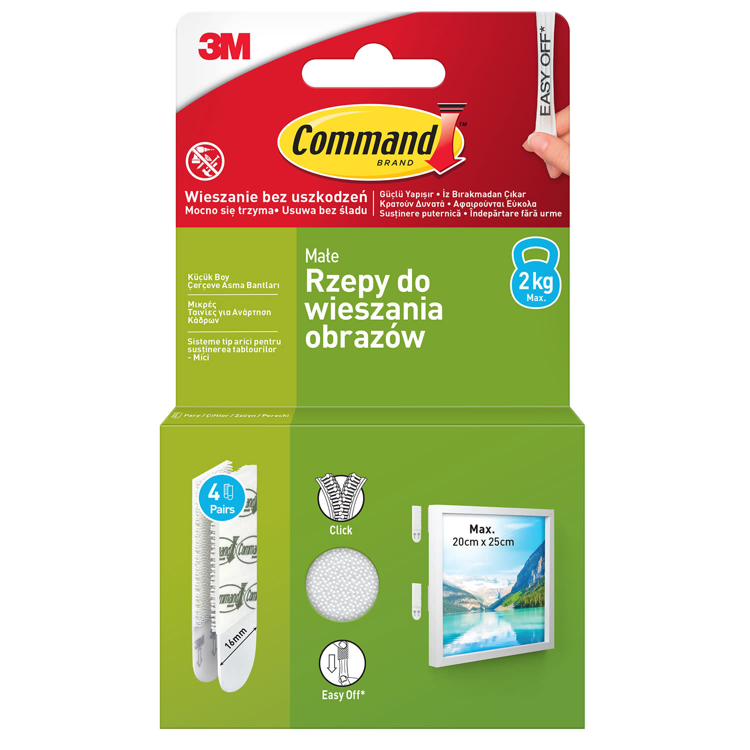 Εικόνα 1 του Command Επανατοποθετούμενες Ταινίες για Κάδρα Μικρά