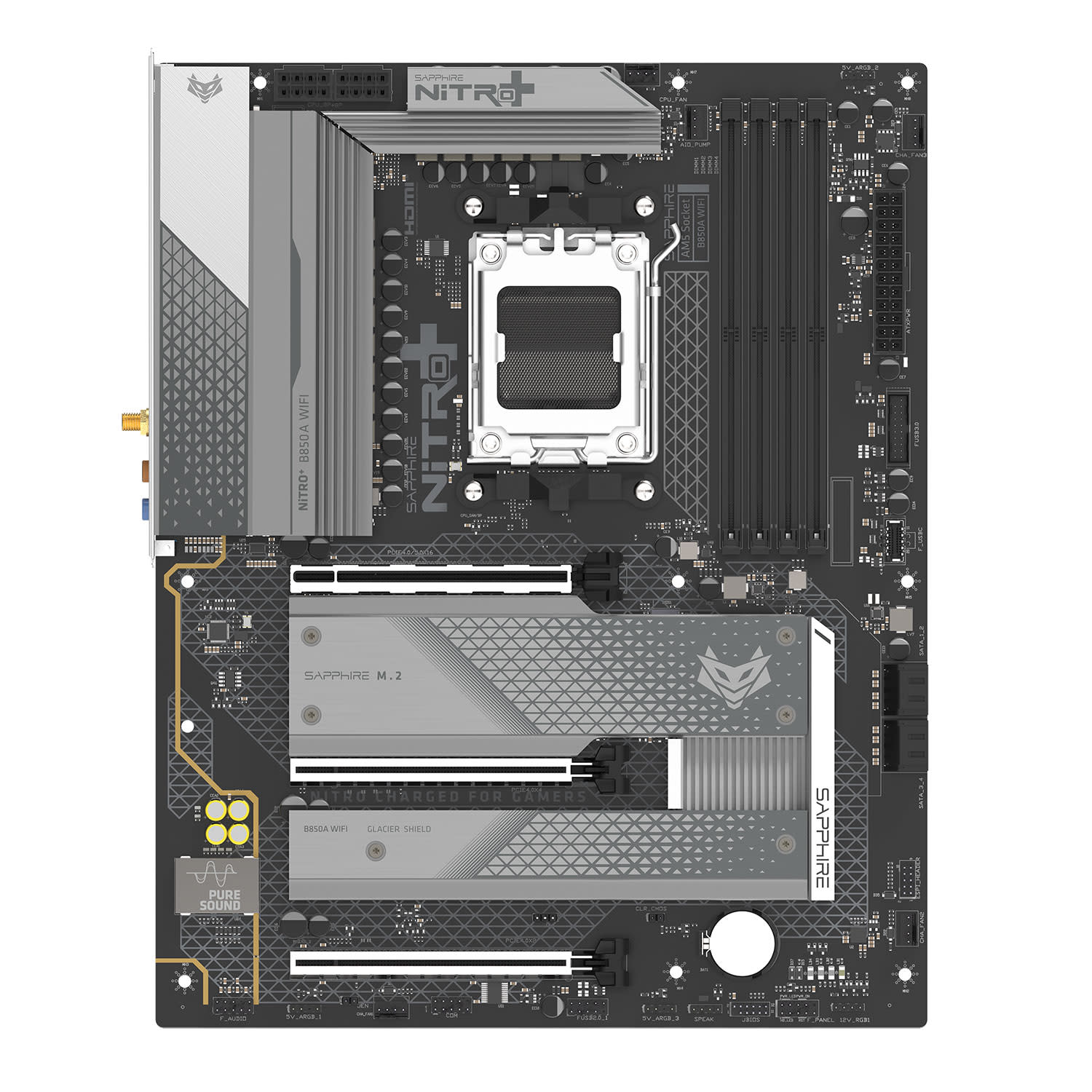 Κάνε κλικ για να δεις την εικόνα 3 του Sapphire Motherboard B850A Nitro+ WIFI7 (Β850/AM5/DDR5)
