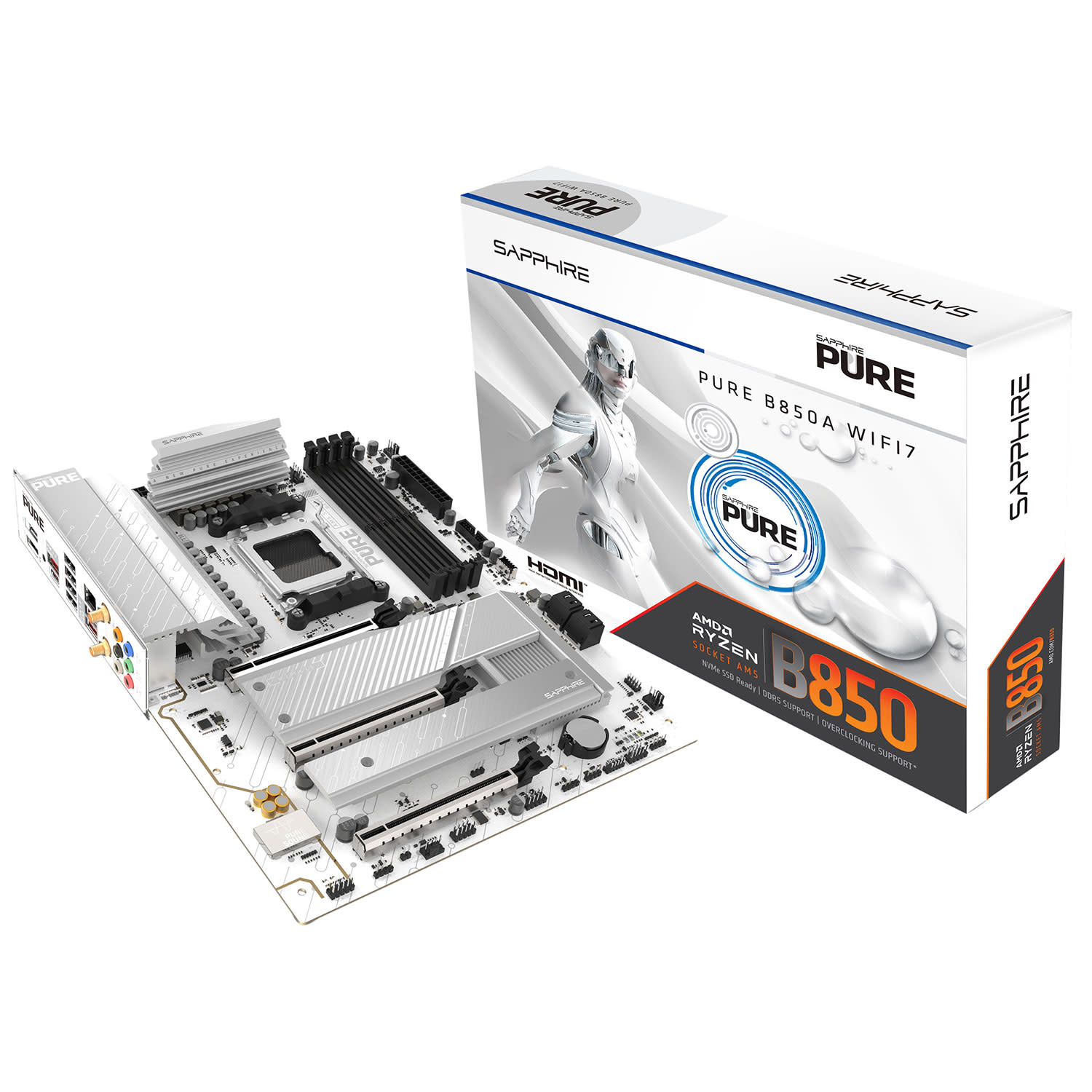 Κάνε κλικ για να δεις την εικόνα 1 του Sapphire Motherboard B850A Pure WIFI7 (Β850/AM5/DDR5)