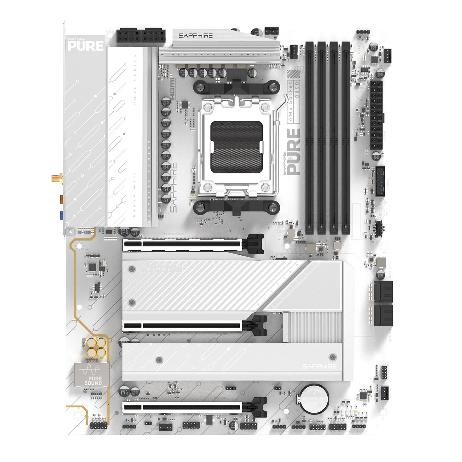 Κάνε κλικ για να δεις την εικόνα 4 του Sapphire Motherboard B850A Pure WIFI7 (Β850/AM5/DDR5)