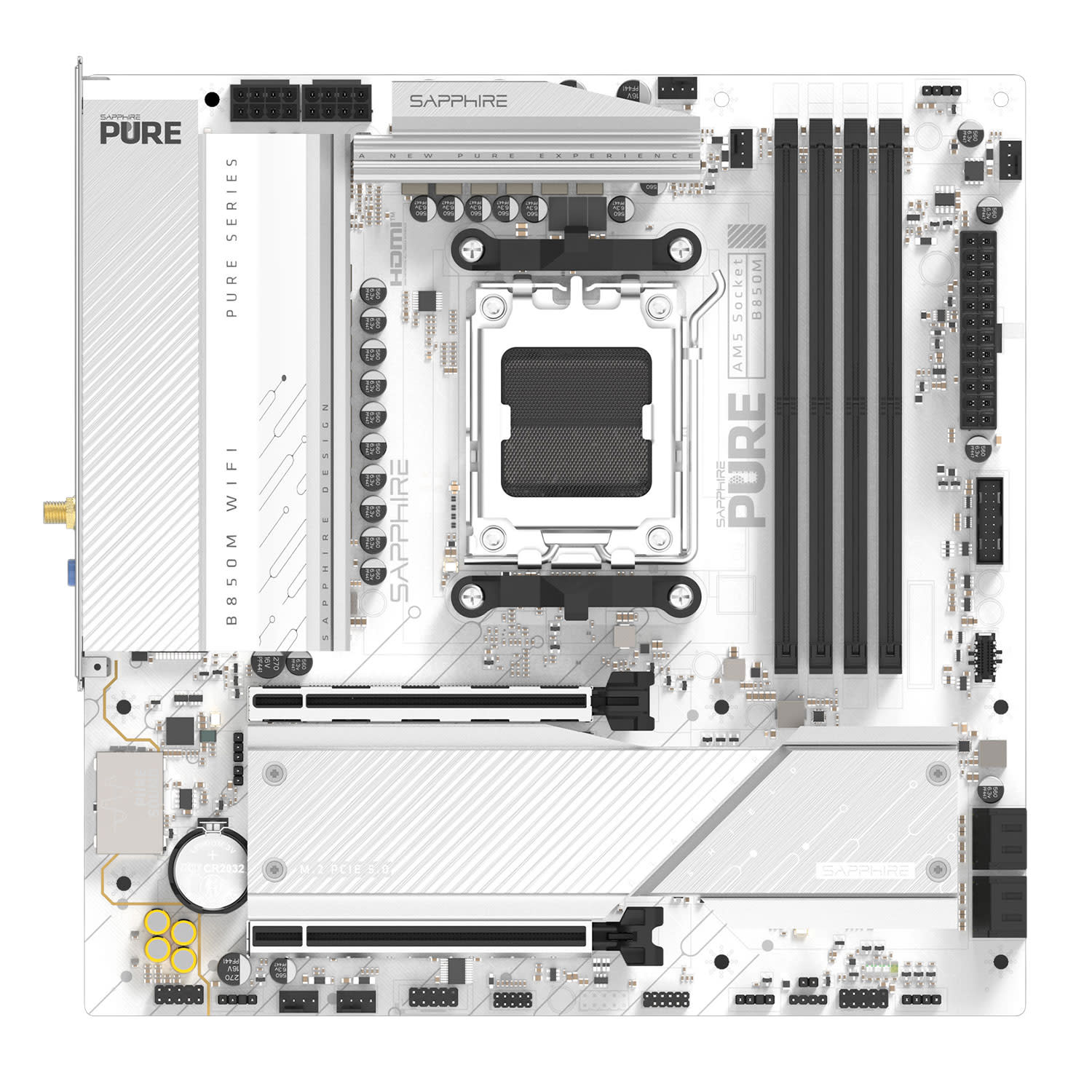 Κάνε κλικ για να δεις την εικόνα 4 του Sapphire Motherboard B850Μ Pure WIFI (Β850/AM5/DDR5)