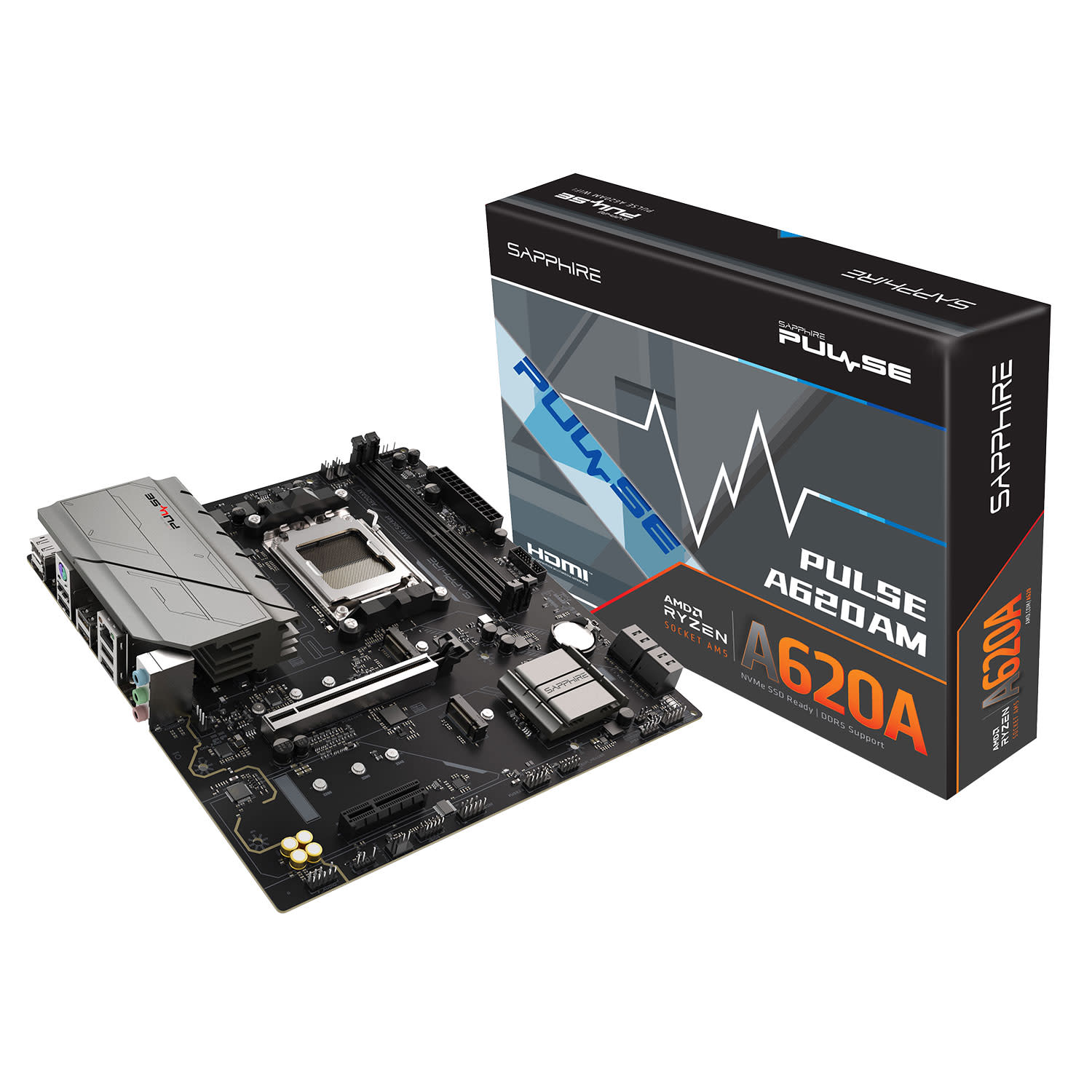 Sapphire Motherboard A620AM Pulse (A620/AM5/DDR5)