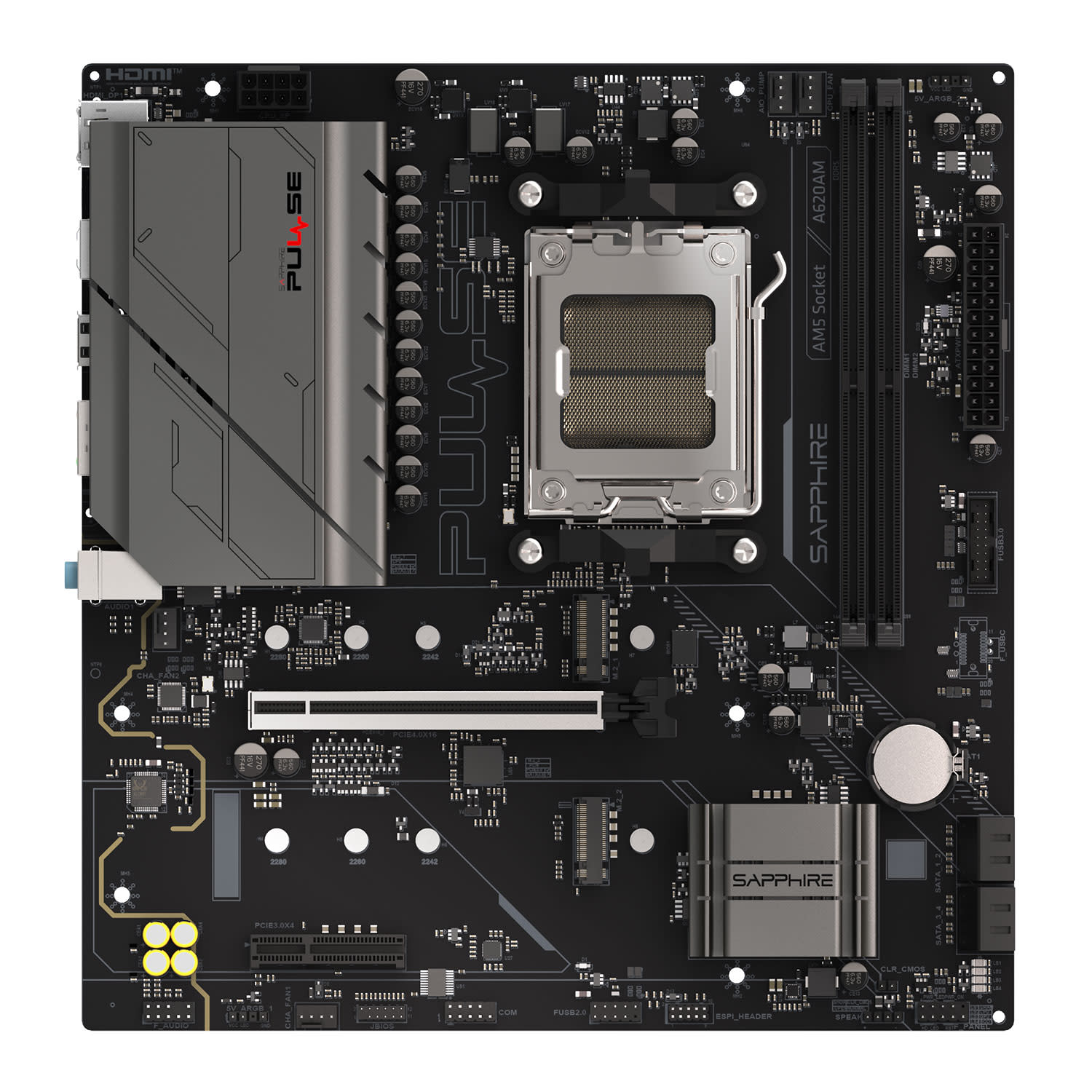 Κάνε κλικ για να δεις την εικόνα 4 του Sapphire Motherboard A620AM Pulse (A620/AM5/DDR5)