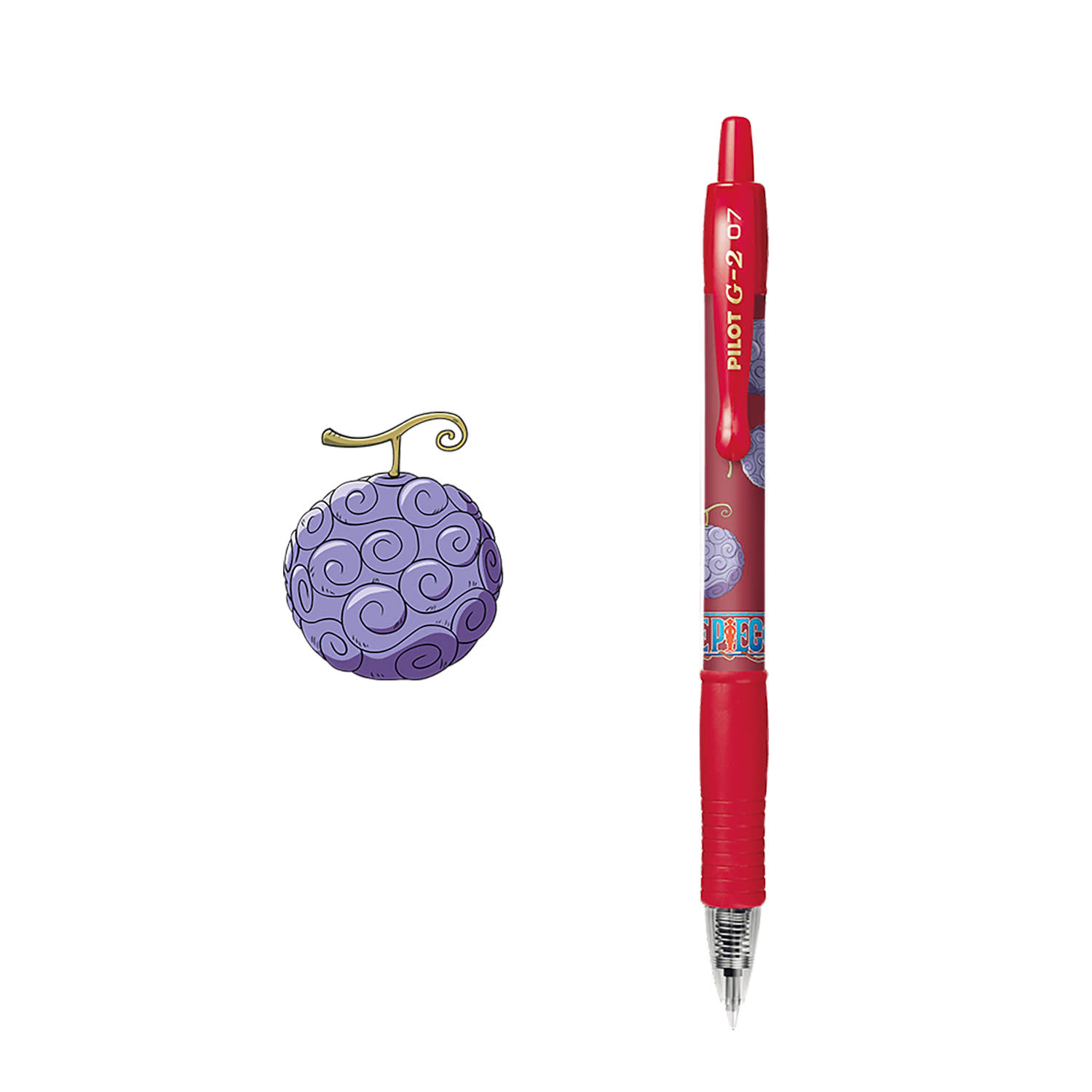 Pilot Στυλό G-2 Με Λάστιχο & Κλιπ & Πάχος Μύτης 0.7mm One Piece Κόκκινο