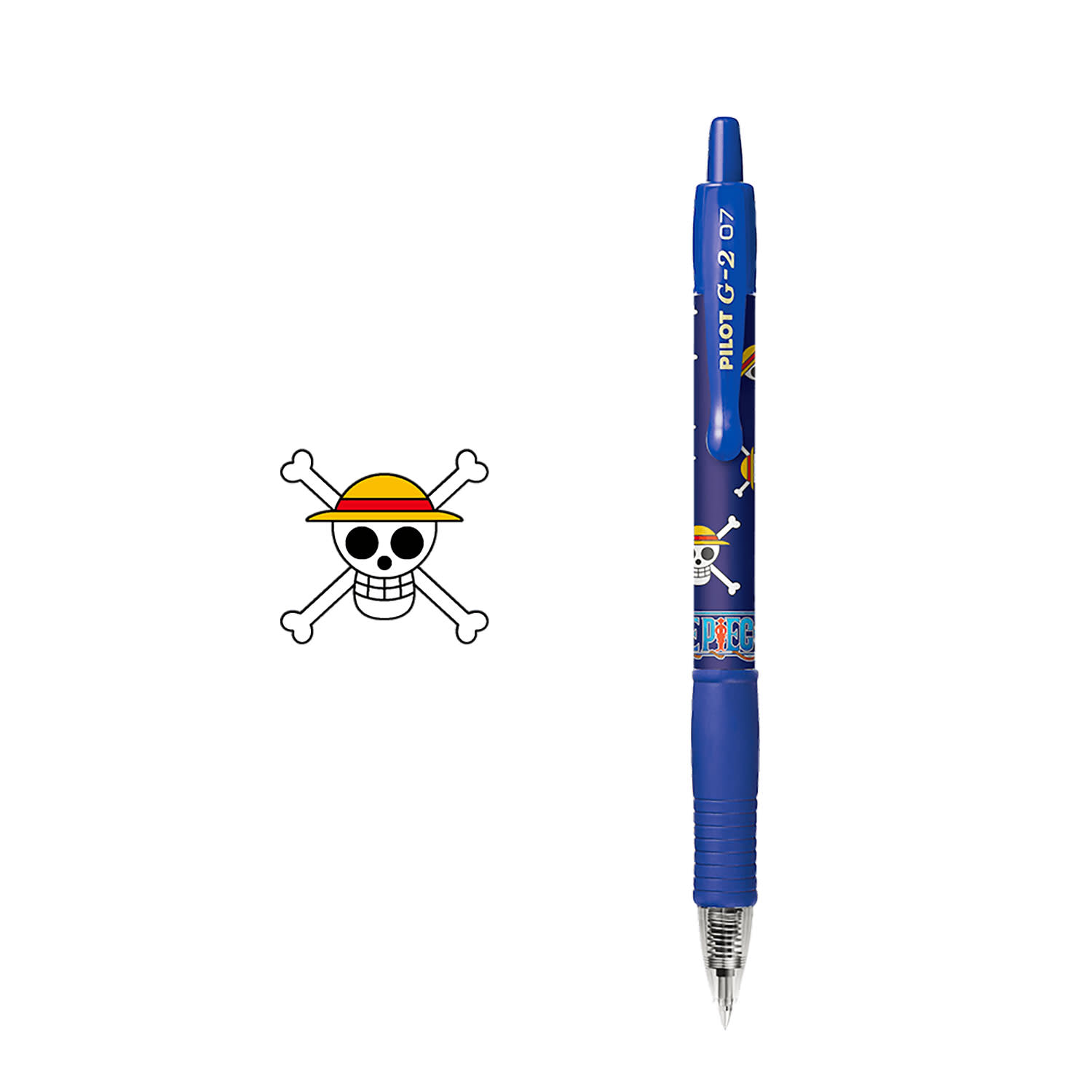 Pilot Στυλό G-2 Με Λάστιχο & Κλιπ & Πάχος Μύτης 0.7mm One Piece Μπλε