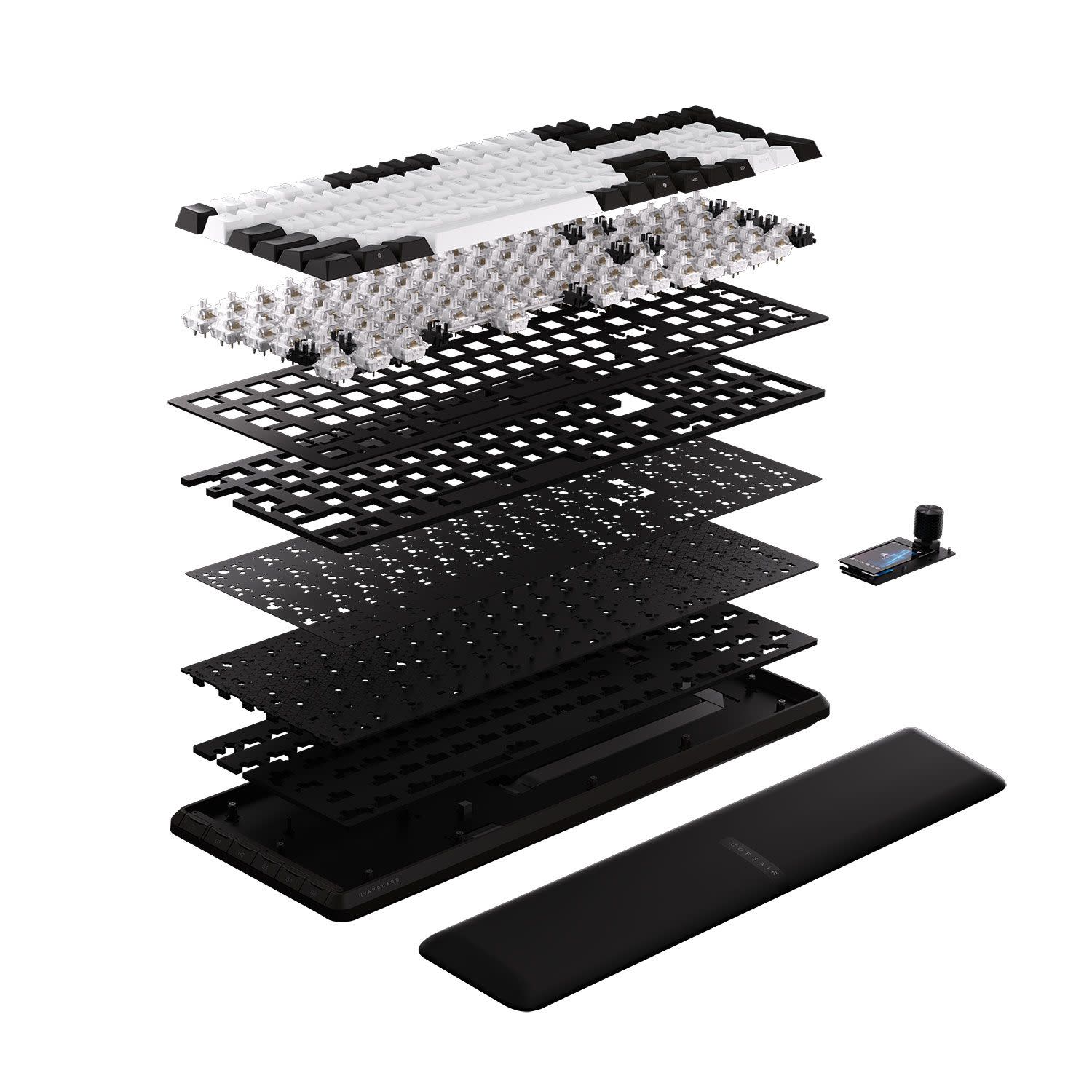 Εικόνα 3 του Corsair Πληκτρολόγιο Vanguard 96 LCD RGB, MLX Plasma, PBT