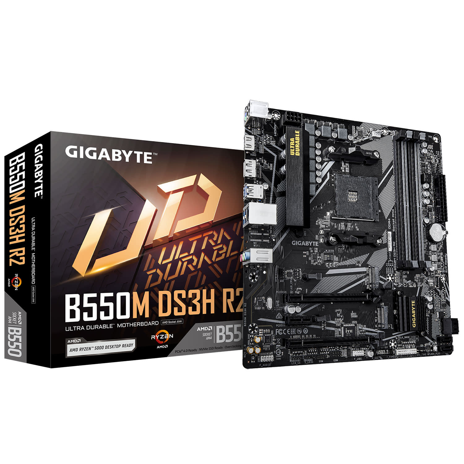 Gigabyte Motherboard B550M DS3H R2 (B550/AM4/DDR4)