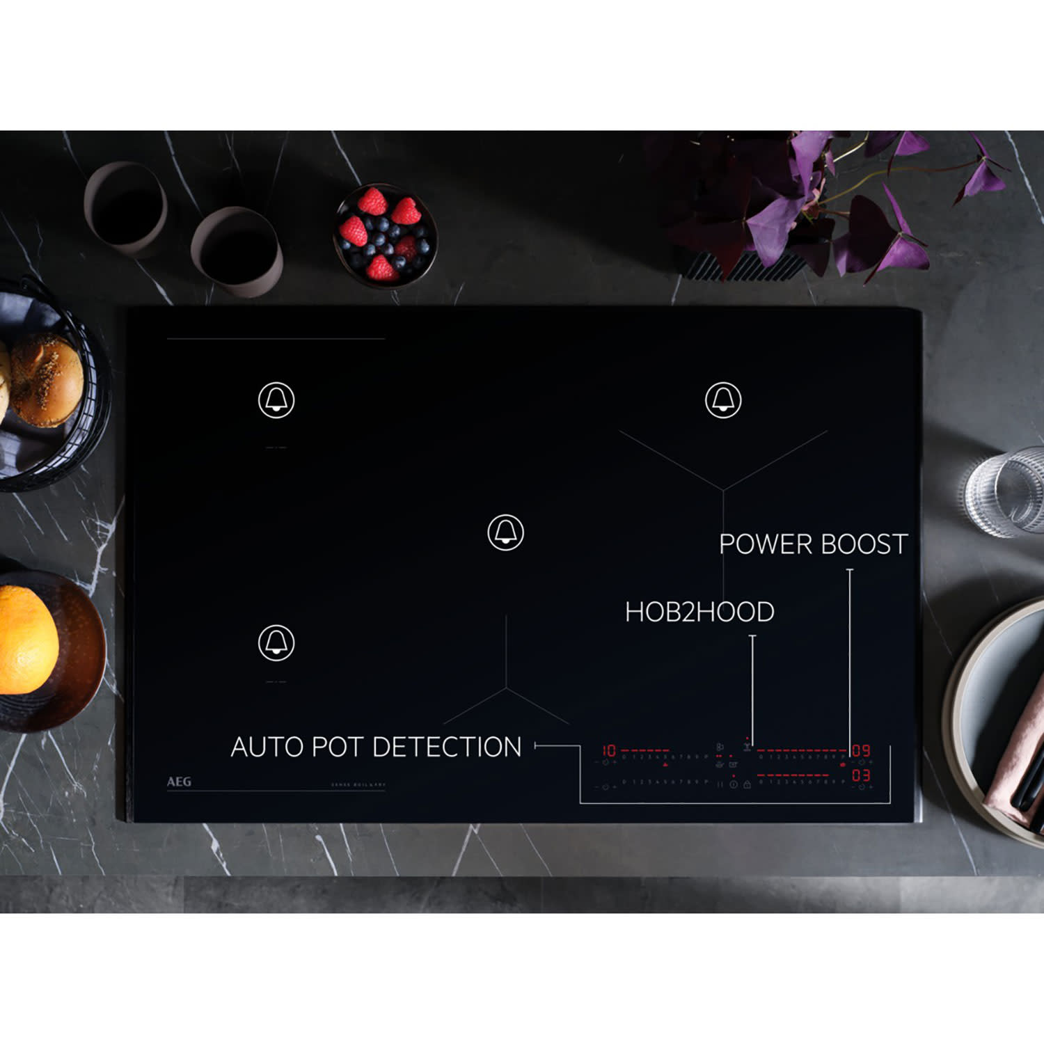 Εικόνα 6 του AEG TI64IB10FB Εστίες Επαγωγικές