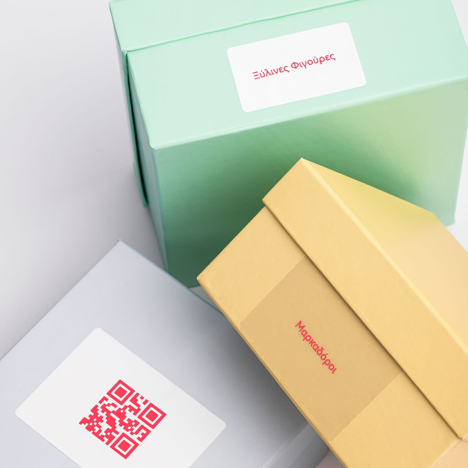 Εικόνα 3 του Niimbot Λευκές Αυτοκόλλητες Ετικέτες 50x30mm 230τεμ. Μαύρο/Κόκκινο