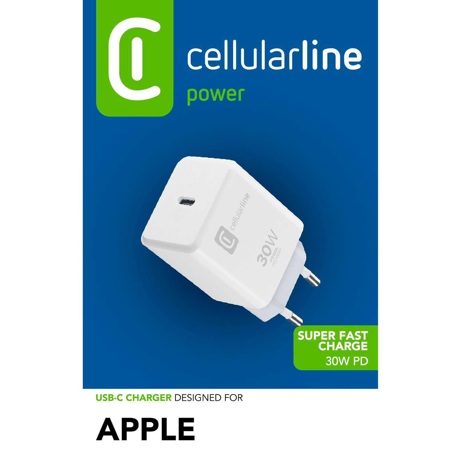 Εικόνα 2 του Cellularline Φορτιστής PD 1 Θέσης Λευκό 30W