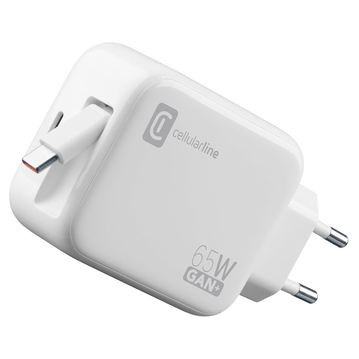 Εικόνα 3 του Cellularline Φορτιστής GaN+ 2 Θέσεων 65W Λευκό Με Καλώδιο